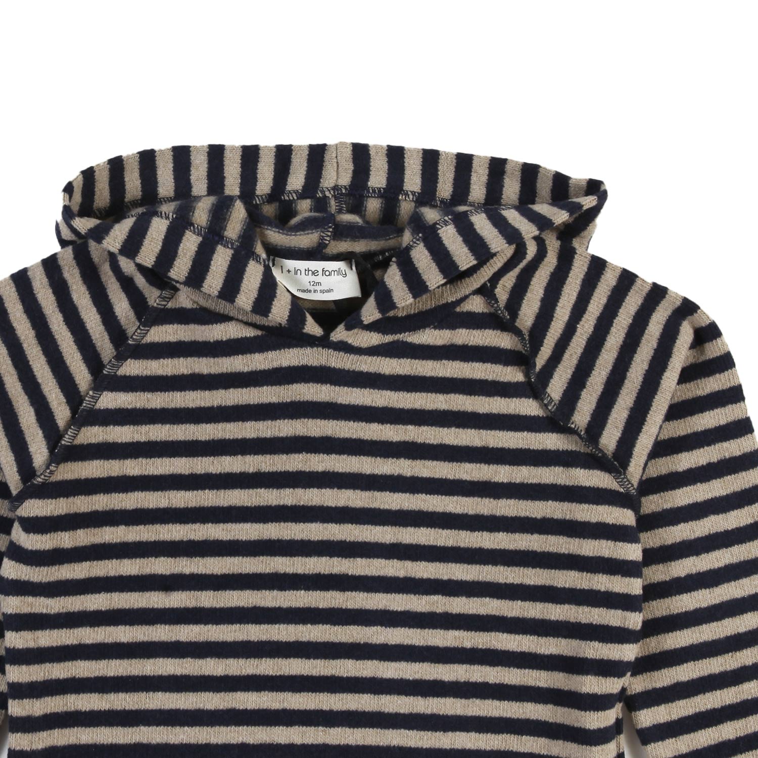 Maglia hoodie Leandre blu e tortora Bimbo e Bimba - annameglio.com abbigliamento moda