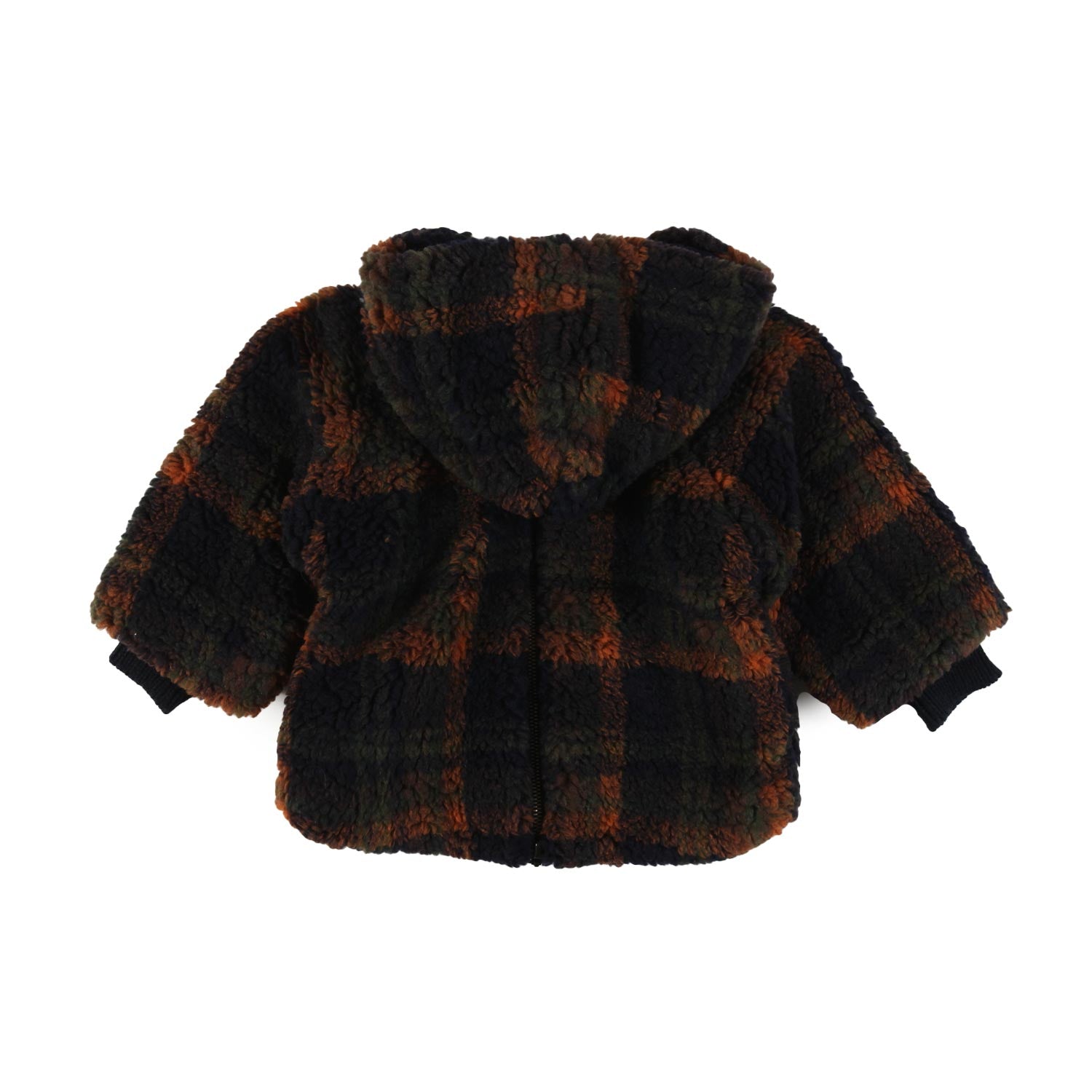Cappotto teddy Boi unisex tartan navy e multicolor - annameglio.com abbigliamento moda
