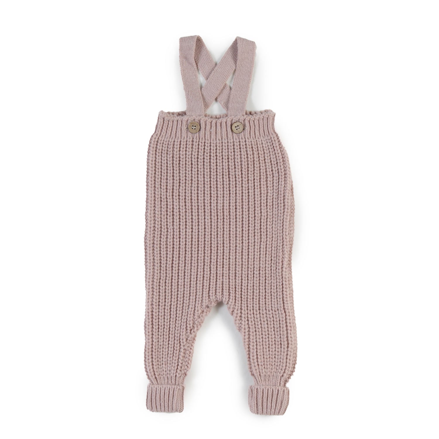Salopette tricot Maud rosa chiaro Neonata - annameglio.com abbigliamento moda