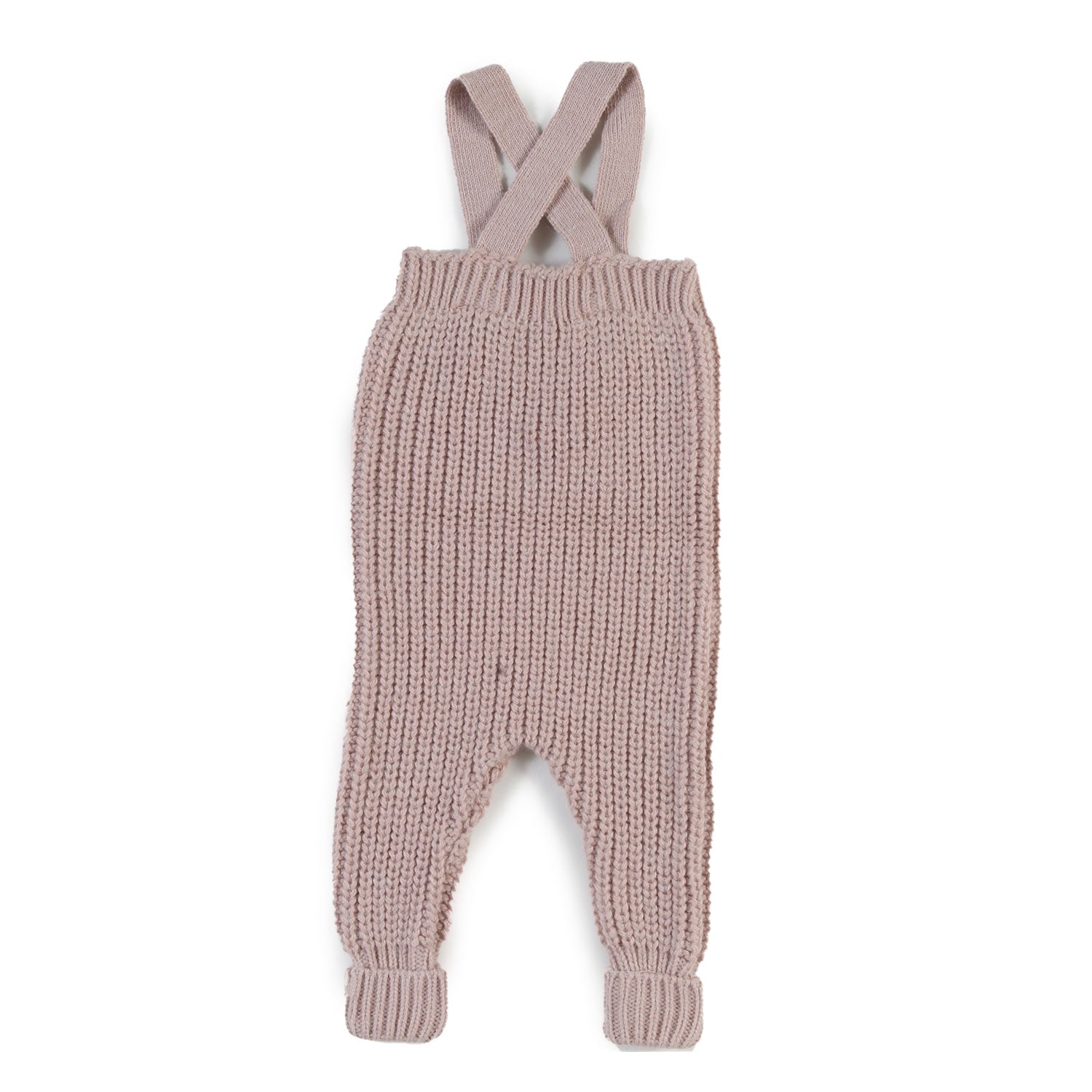 Salopette tricot Maud rosa chiaro Neonata - annameglio.com abbigliamento moda