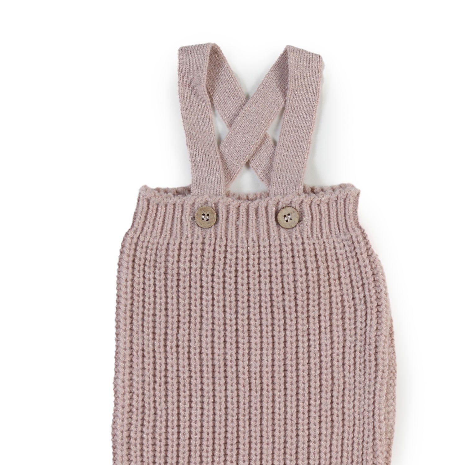 Salopette tricot Maud rosa chiaro Neonata - annameglio.com abbigliamento moda