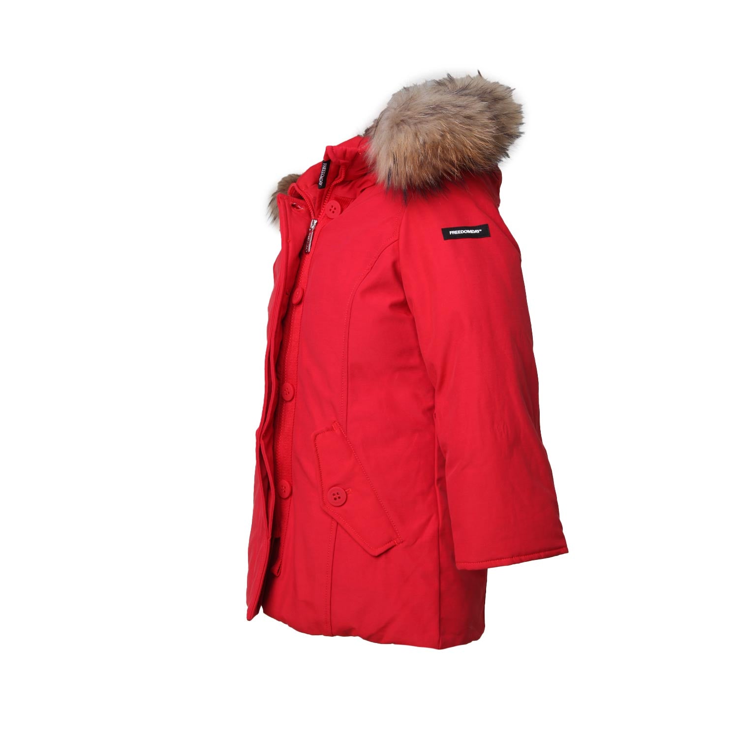 Parka Losanna Eco Down rosso Bambina - annameglio.com abbigliamento moda