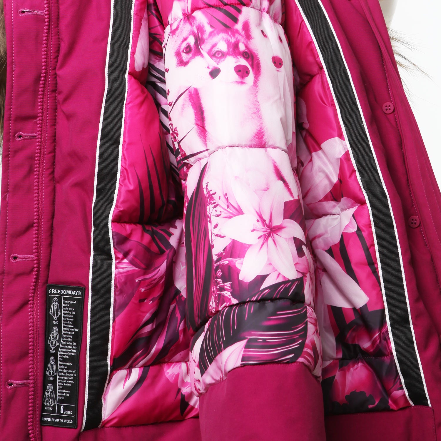 Parka Losanna Eco Down fucsia ciclamino Bambina - annameglio.com abbigliamento moda