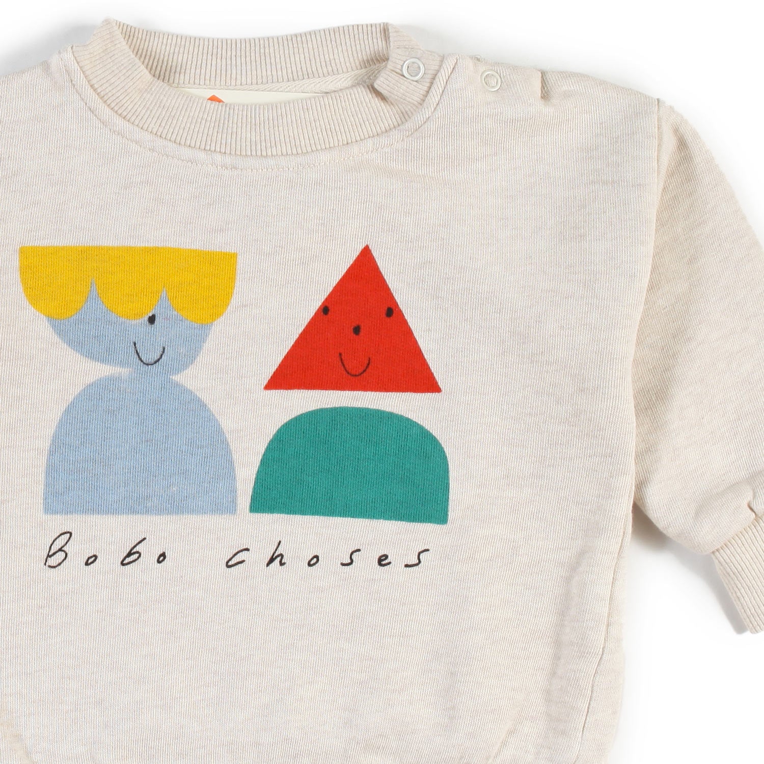 Felpa Funny Friends ecru melange Bimbo e Bimba - annameglio.com abbigliamento moda