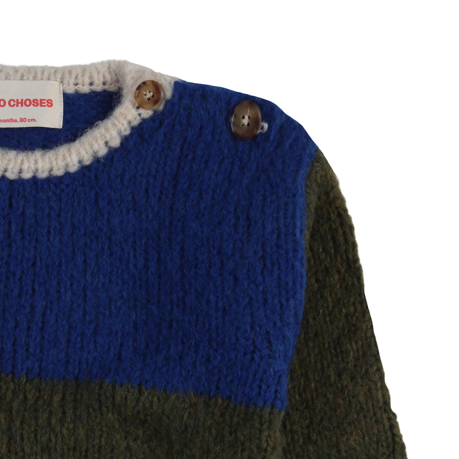 Pullover BC verde khaki e blu royal Bimbo e Bimba - annameglio.com abbigliamento moda