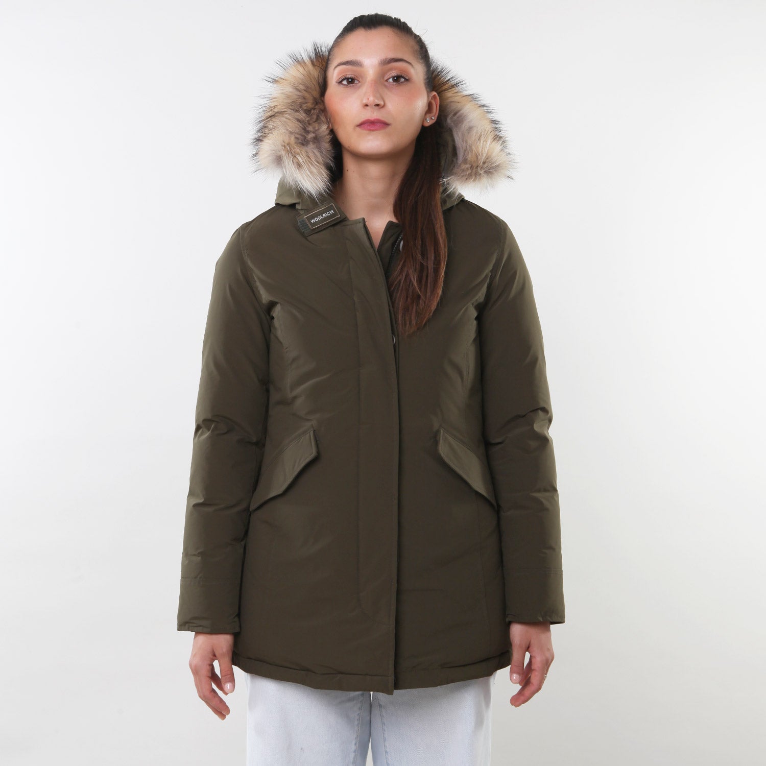 Arctic Parka Luxury Raccoon verde scuro Ragazza - annameglio.com abbigliamento moda