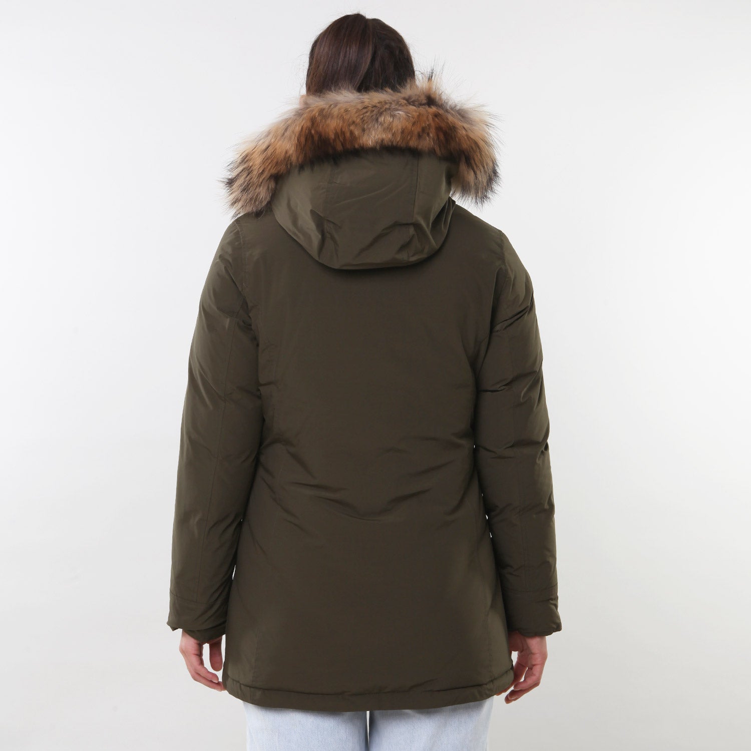 Arctic Parka Luxury Raccoon verde scuro Ragazza - annameglio.com abbigliamento moda