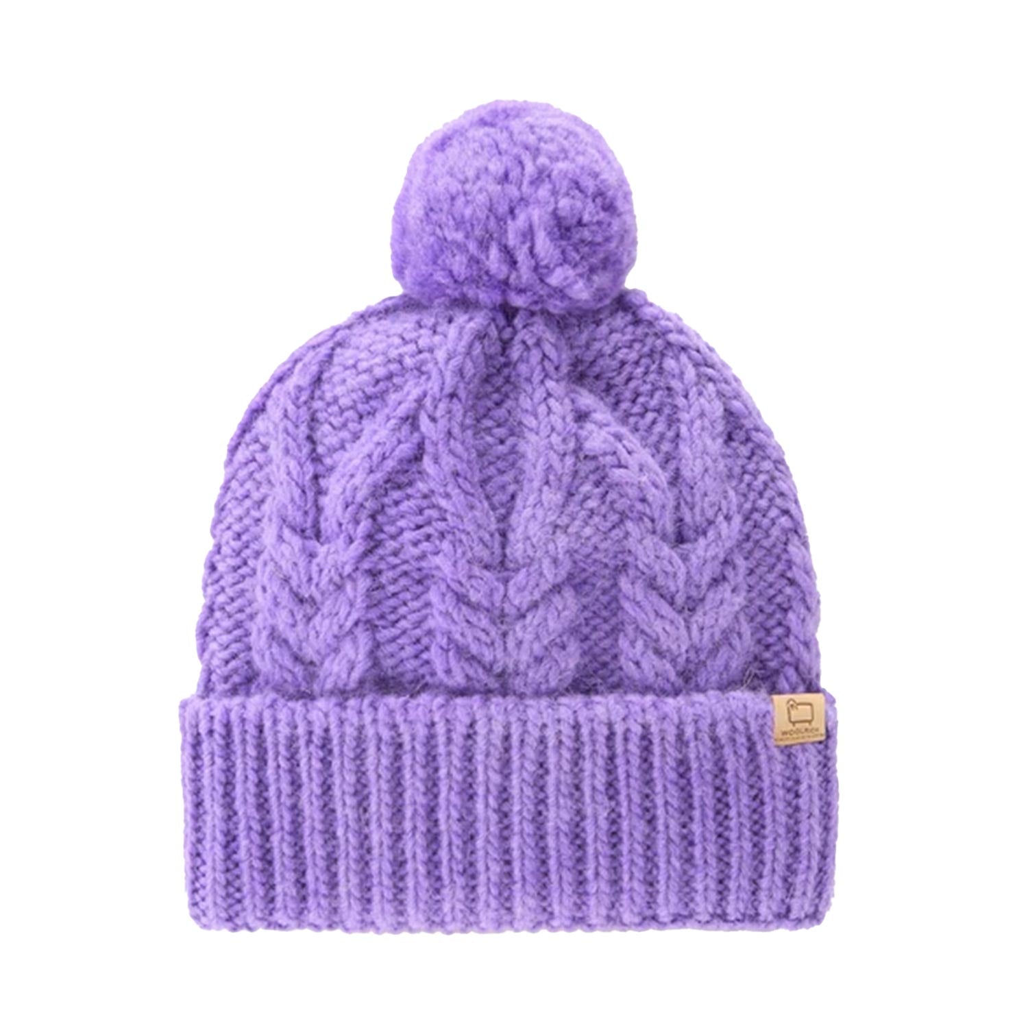 Berretto pompon Woolrich viola bambina - annameglio.com abbigliamento moda