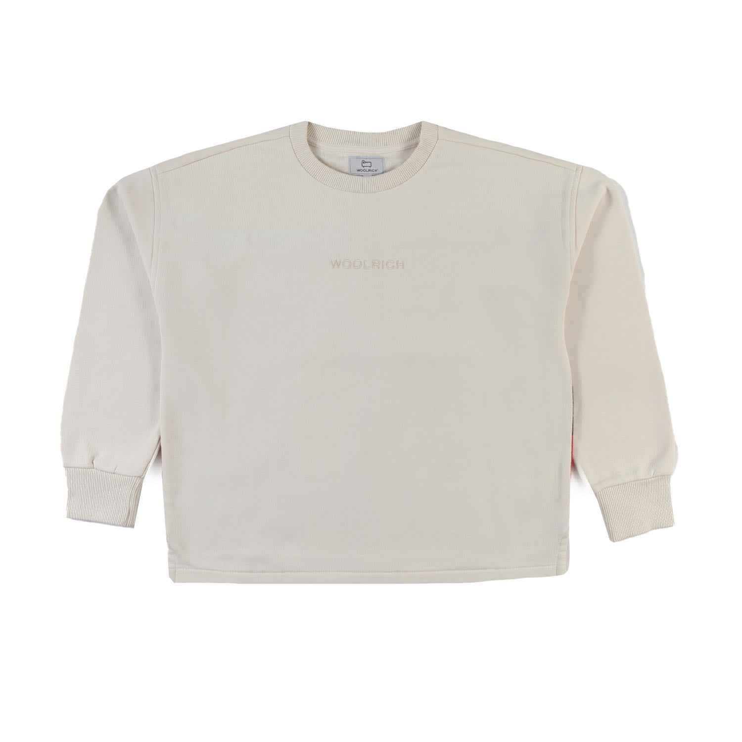 Felpa Woolrich panna e quadri rosso-neri - annameglio.com abbigliamento moda