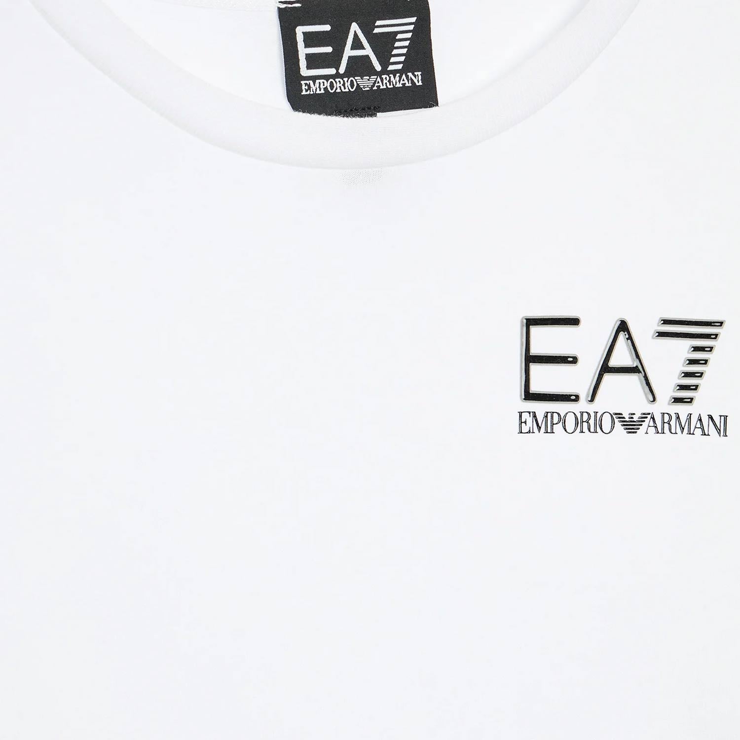 T-shirt bianca a maniche lunghe con logo - annameglio.com abbigliamento moda