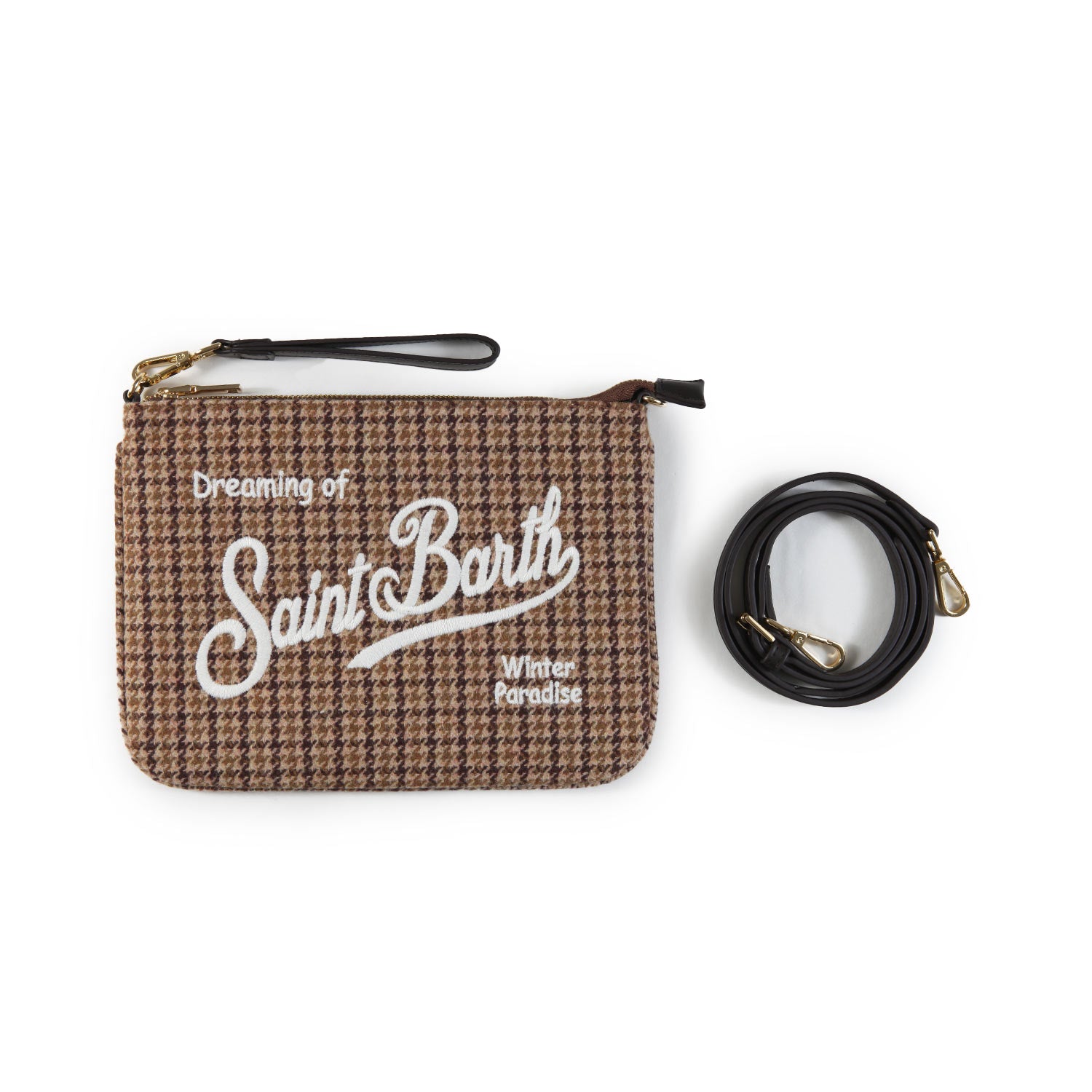 Borsetta Parisienne Check Mini beige e marrone - annameglio.com abbigliamento moda