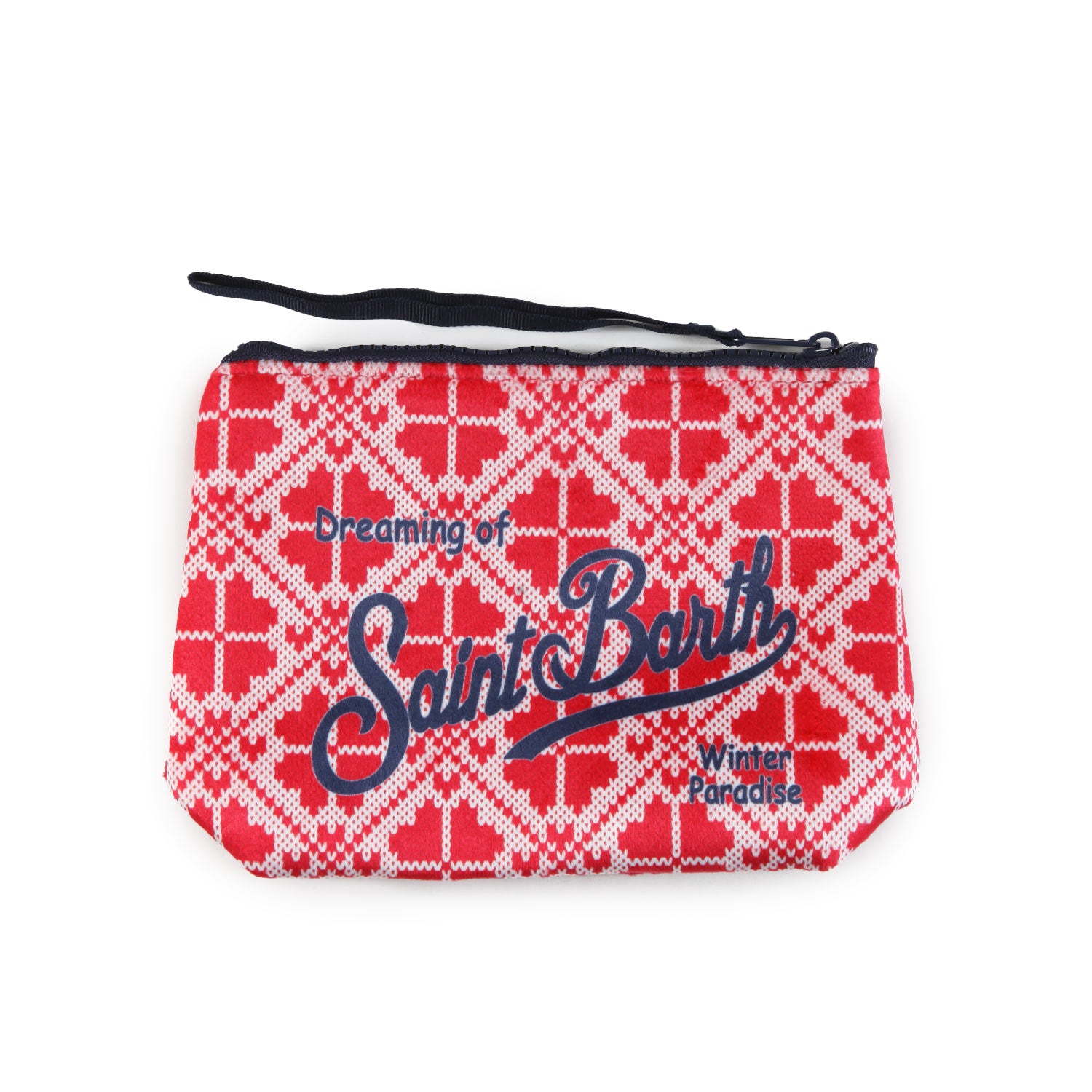 Pochette Aline Love Mountains rossa e bianca - annameglio.com abbigliamento moda