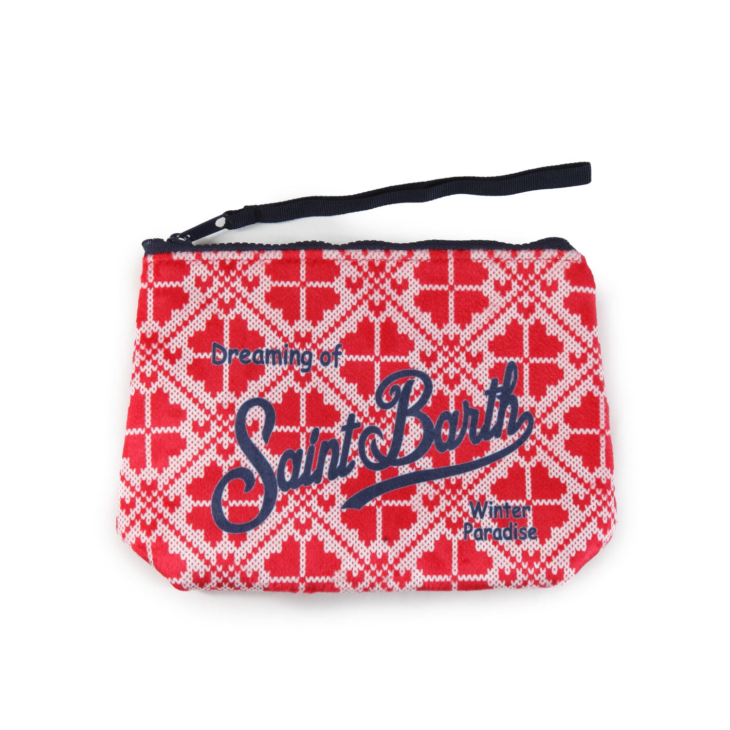 Pochette Aline Love Mountains rossa e bianca - annameglio.com abbigliamento moda