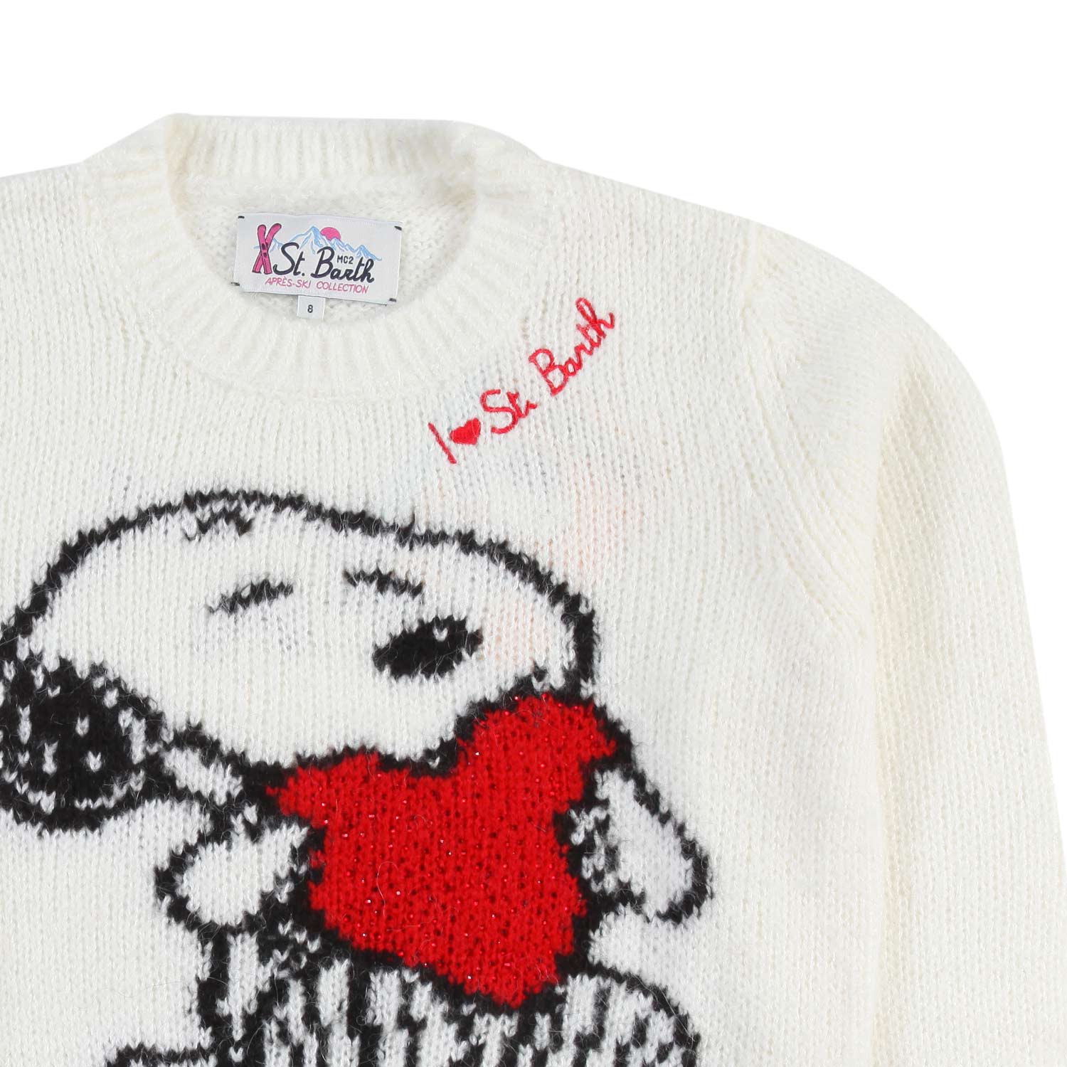 Maglione Snoopy Heart panna Bambina e Ragazza - annameglio.com abbigliamento moda