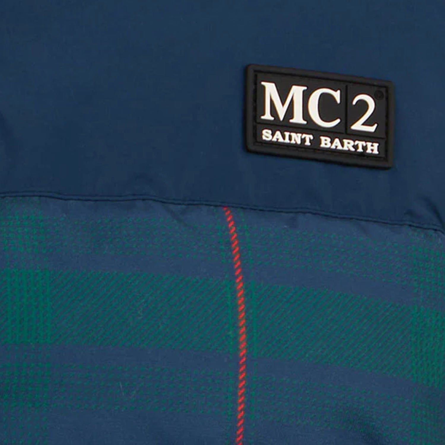 Piumino Baxter Bear blu e verde tartan Bambino - annameglio.com abbigliamento moda