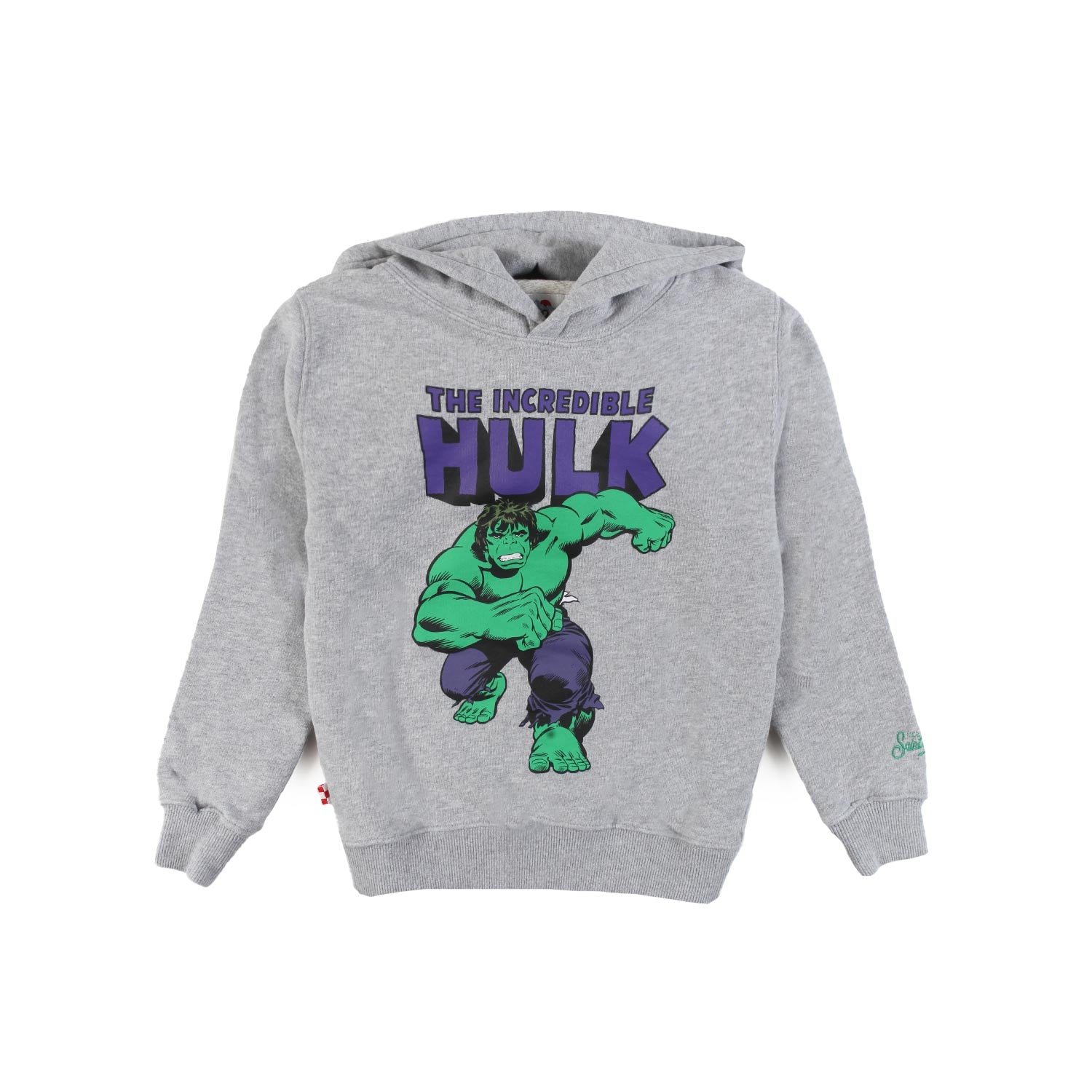 Felpa MC2 Hulk Smash grigia con cappuccio Bambino - annameglio.com abbigliamento moda