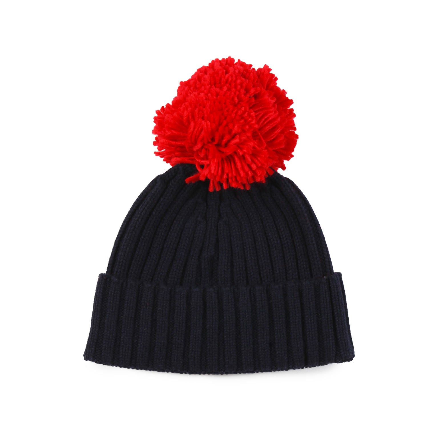 Berretto MC2 Wengen blu con pompon rosso - annameglio.com abbigliamento moda