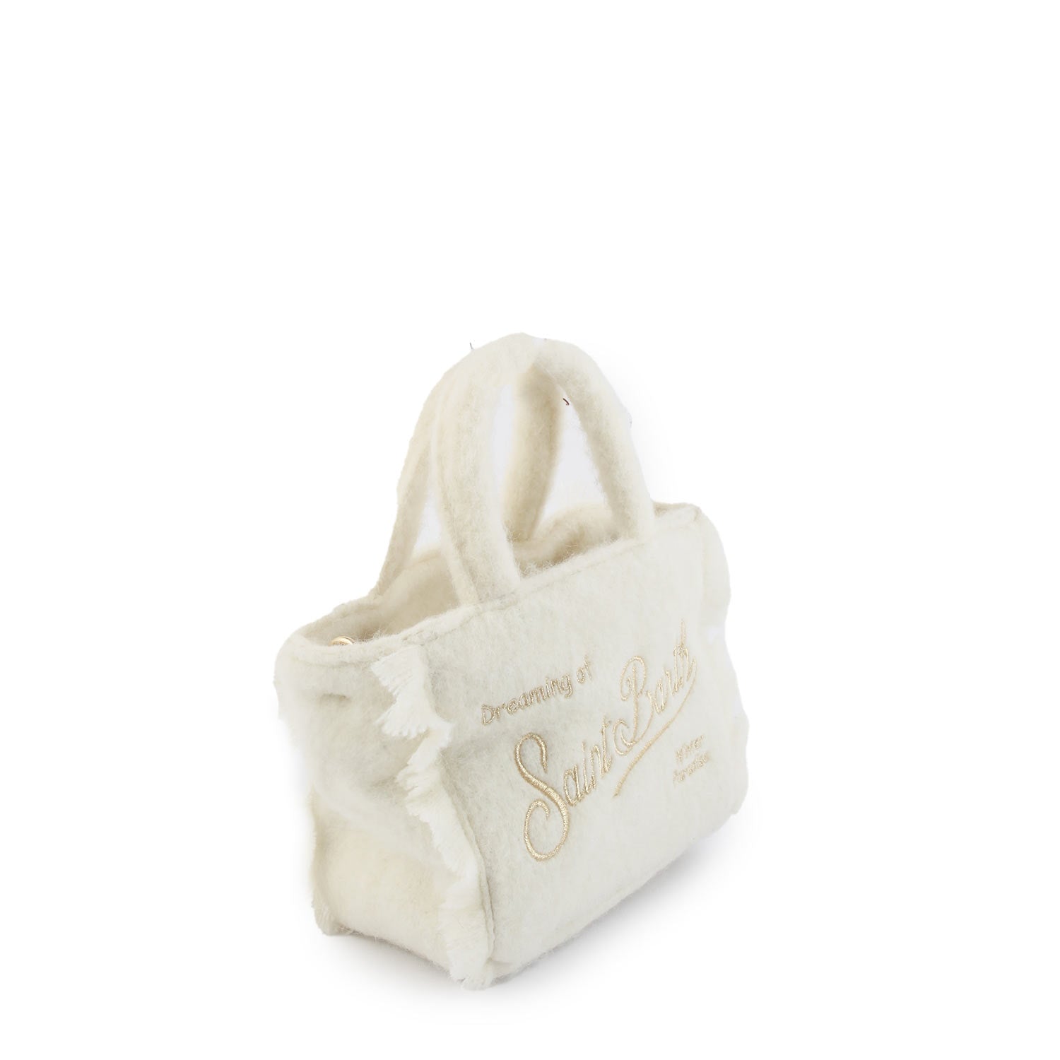 Borsa Vanity Mini Classic panna con loghi oro - annameglio.com abbigliamento moda