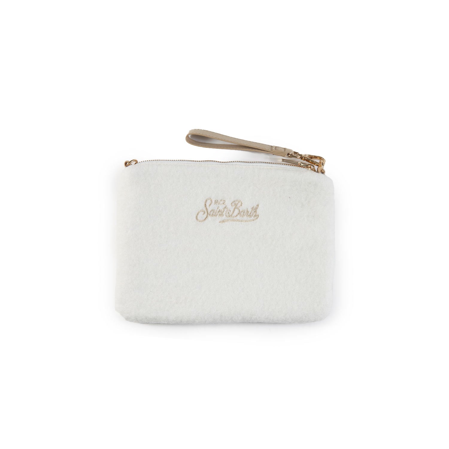 Borsetta Parisienne panna con logo oro - annameglio.com abbigliamento moda