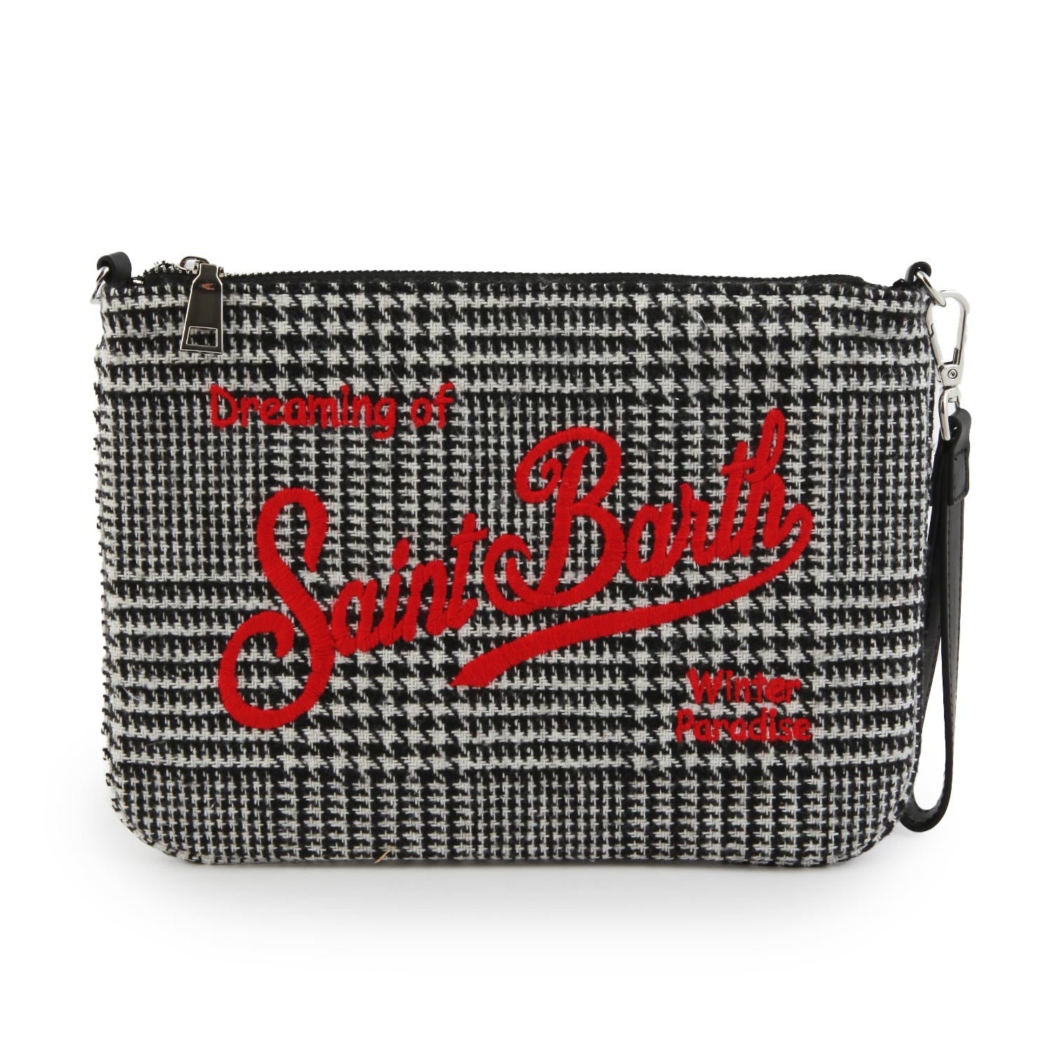 Borsetta Parisienne Galles Check bianca e nera - annameglio.com abbigliamento moda