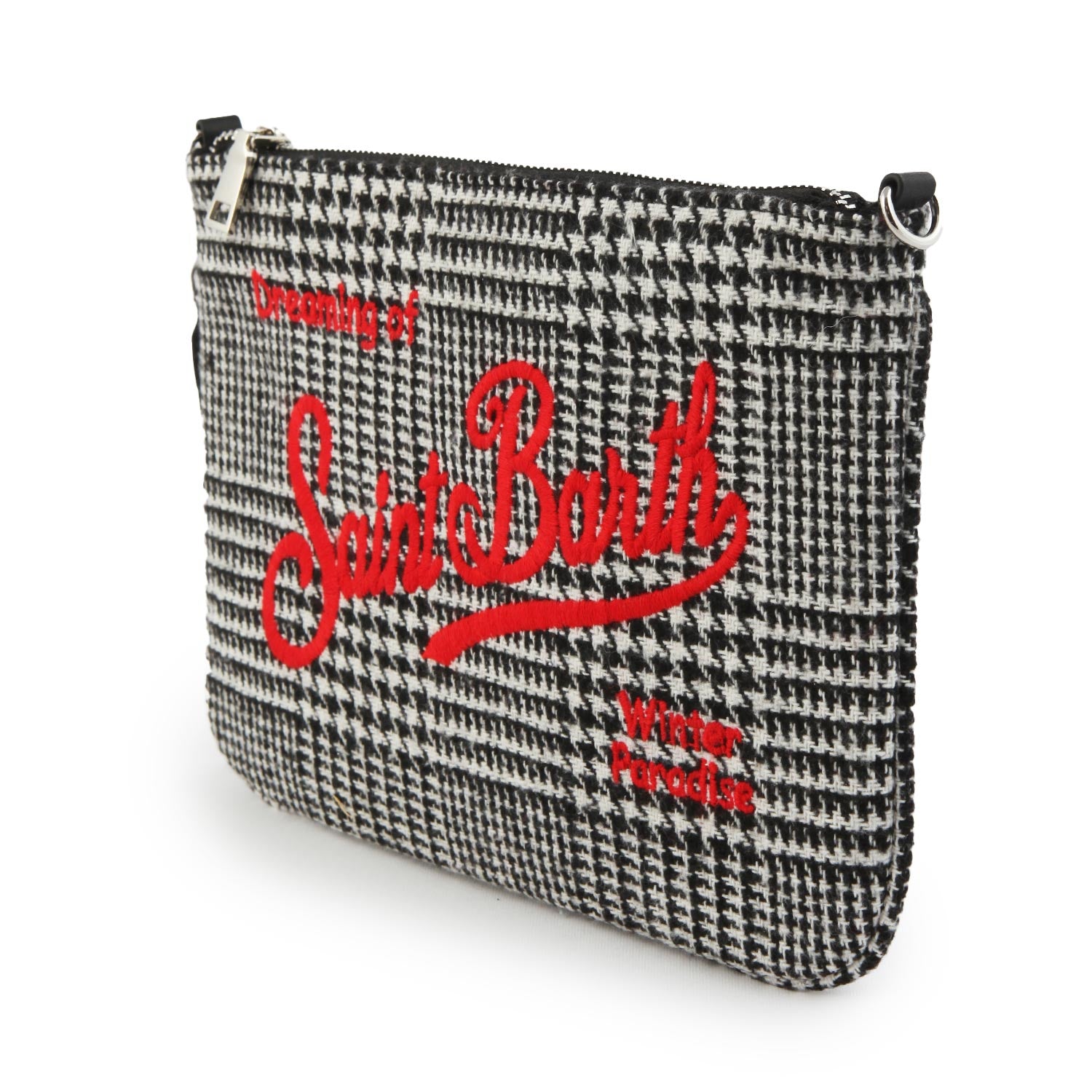 Borsetta Parisienne Galles Check bianca e nera - annameglio.com abbigliamento moda