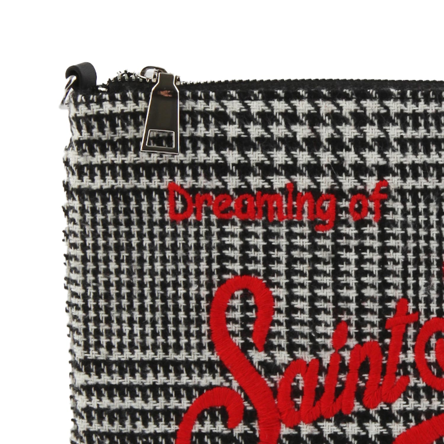 Borsetta Parisienne Galles Check bianca e nera - annameglio.com abbigliamento moda