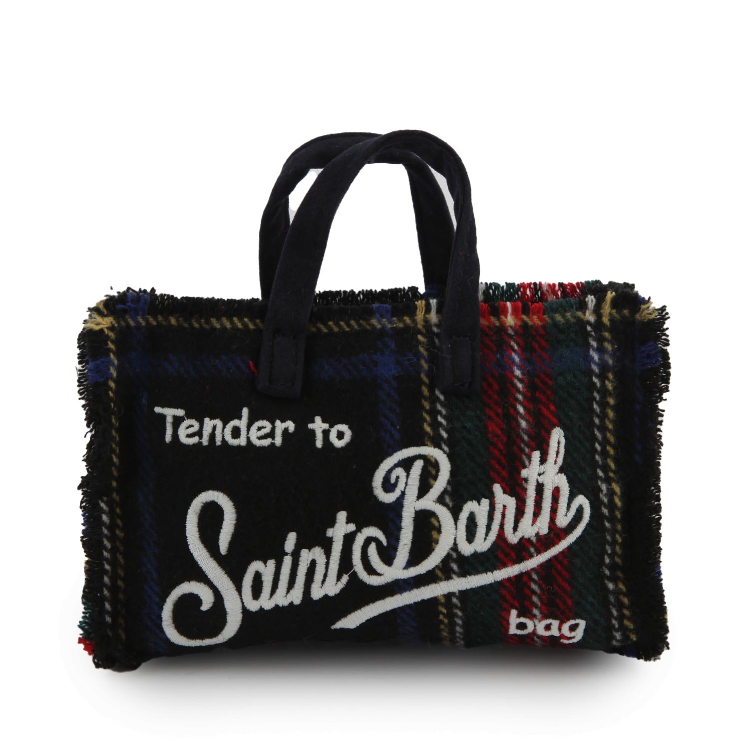 Borsettina portacellulare tartan nera e multicolor - annameglio.com abbigliamento moda