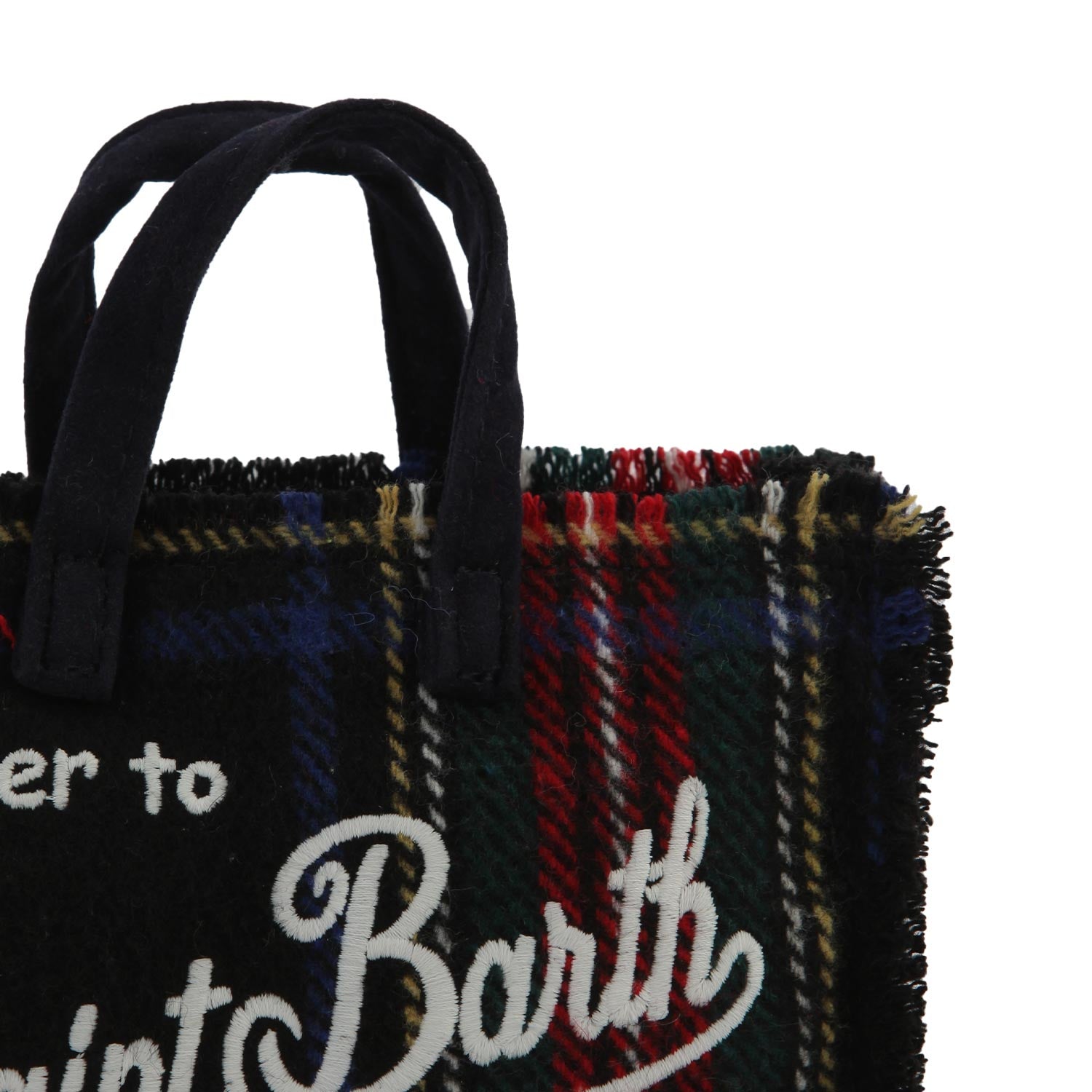 Borsettina portacellulare tartan nera e multicolor - annameglio.com abbigliamento moda