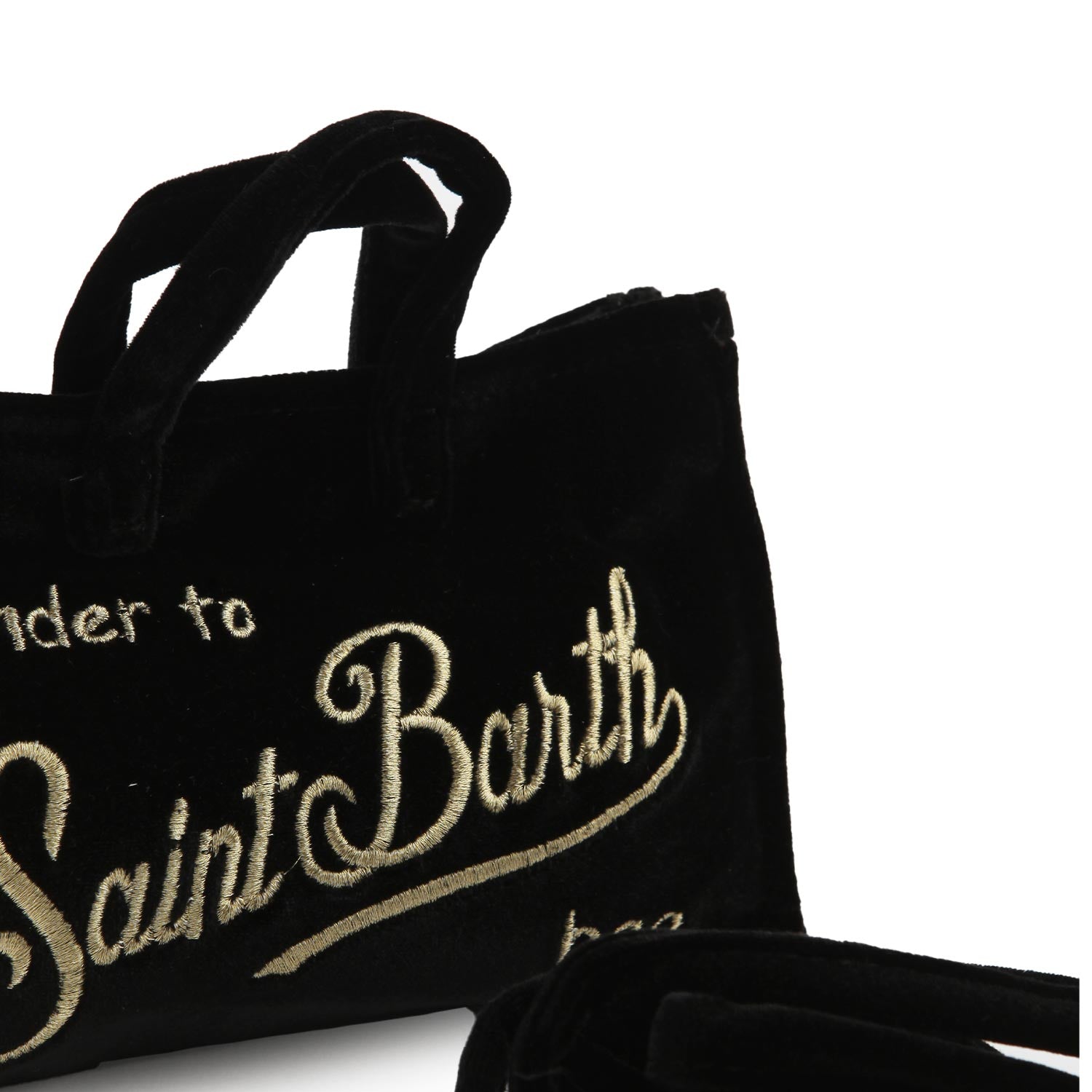 Borsettina portacellulare velvet nera e oro - annameglio.com abbigliamento moda