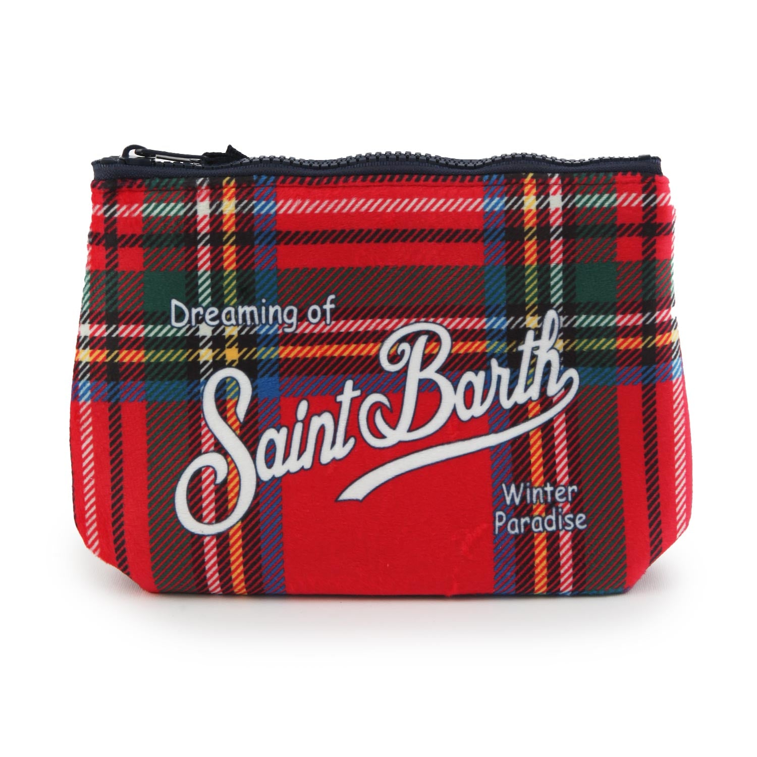 Pochette Aline Tartan rossa e multicolor - annameglio.com abbigliamento moda