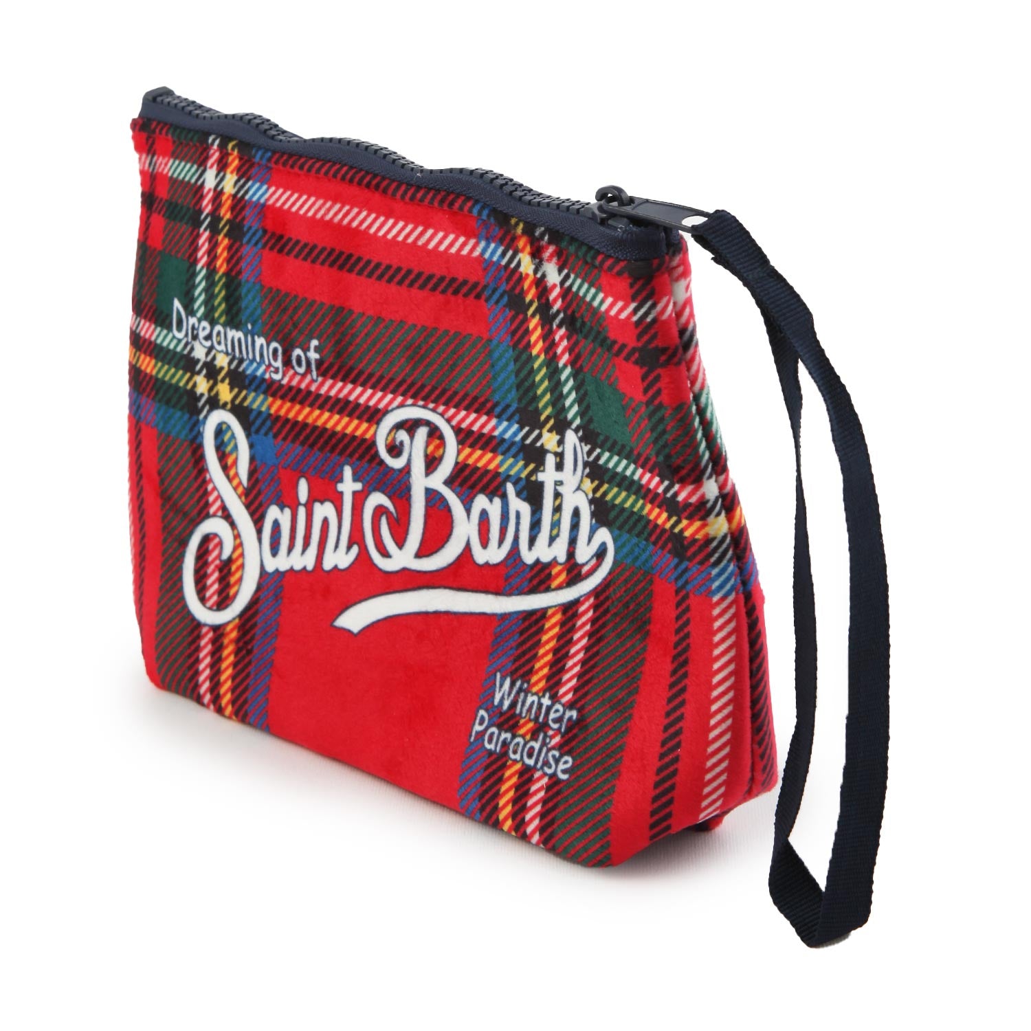 Pochette Aline Tartan rossa e multicolor - annameglio.com abbigliamento moda