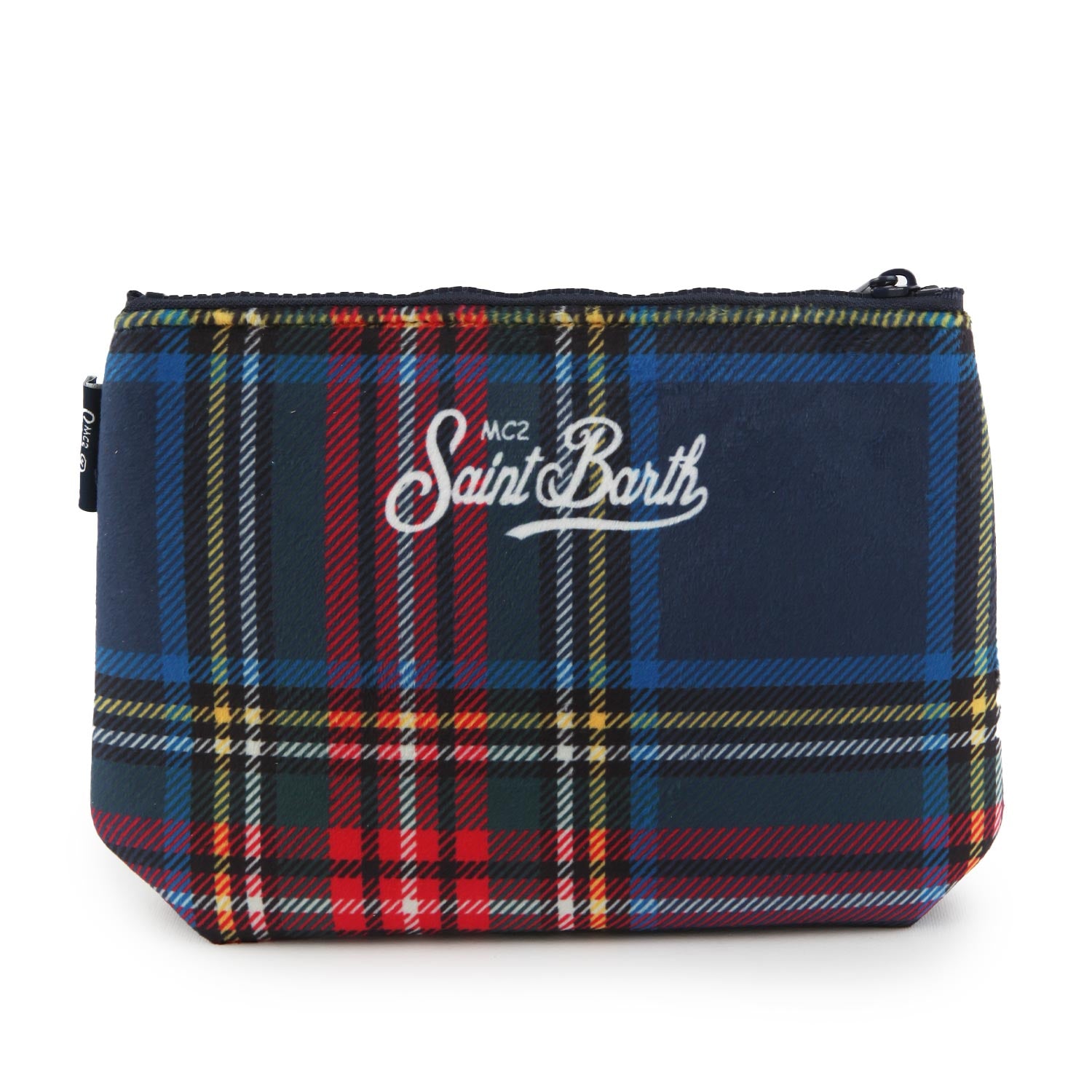Pochette Aline Tweety Dear Santa blu tartan - annameglio.com abbigliamento moda