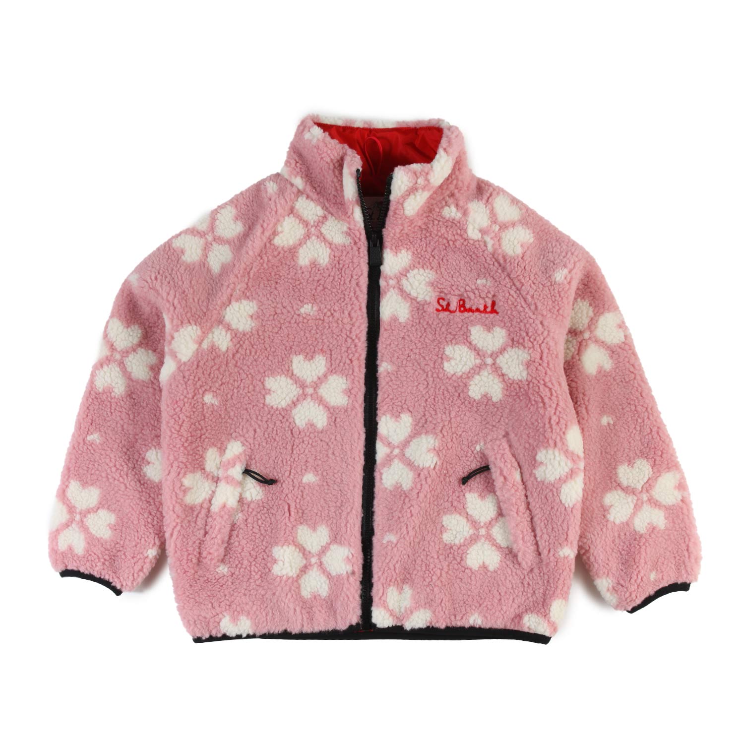 Giacca sherpa MC2 Hello Kitty rosa e panna Bambina - annameglio.com abbigliamento moda