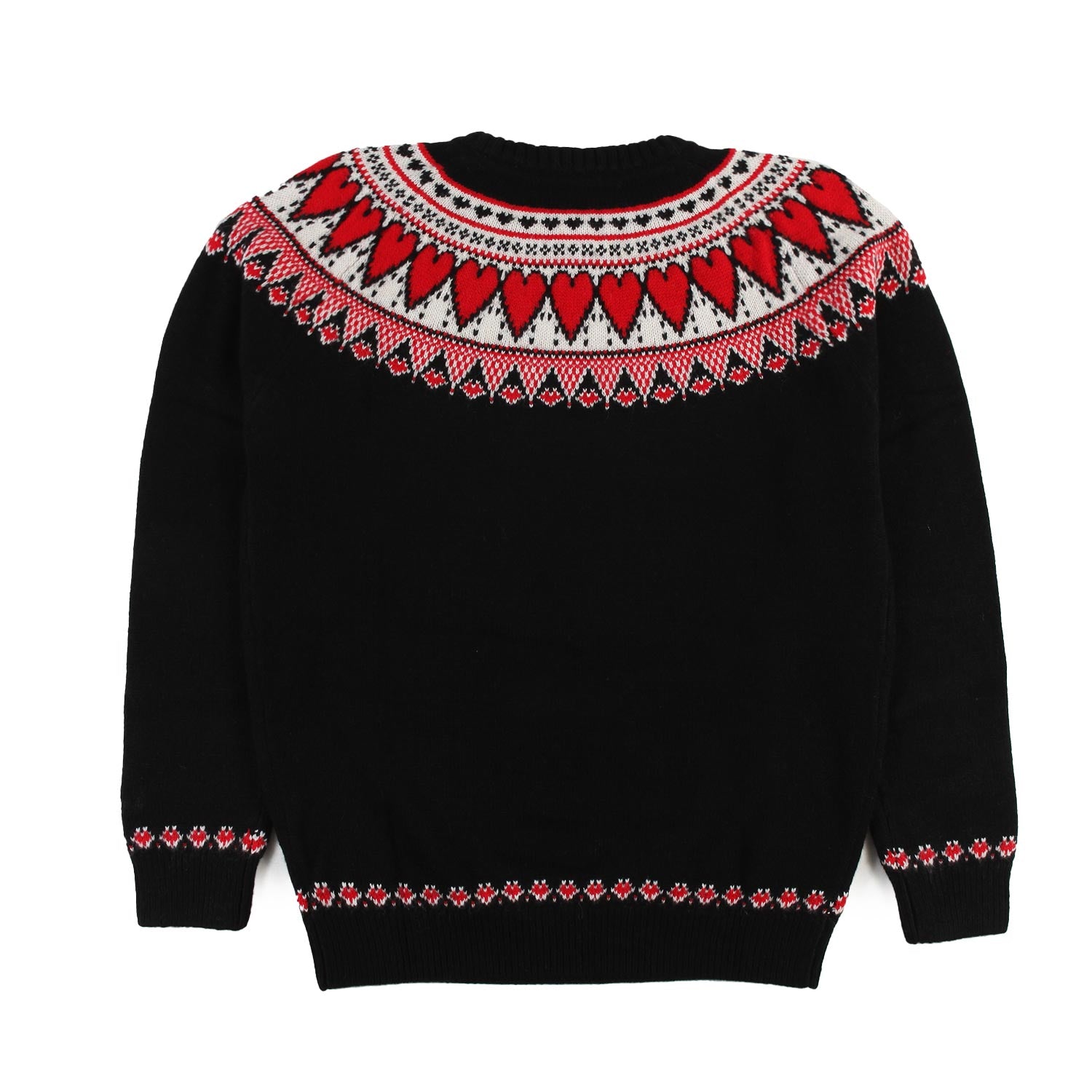 Maglione MC2 Princess nero, panna e rosso - annameglio.com abbigliamento moda