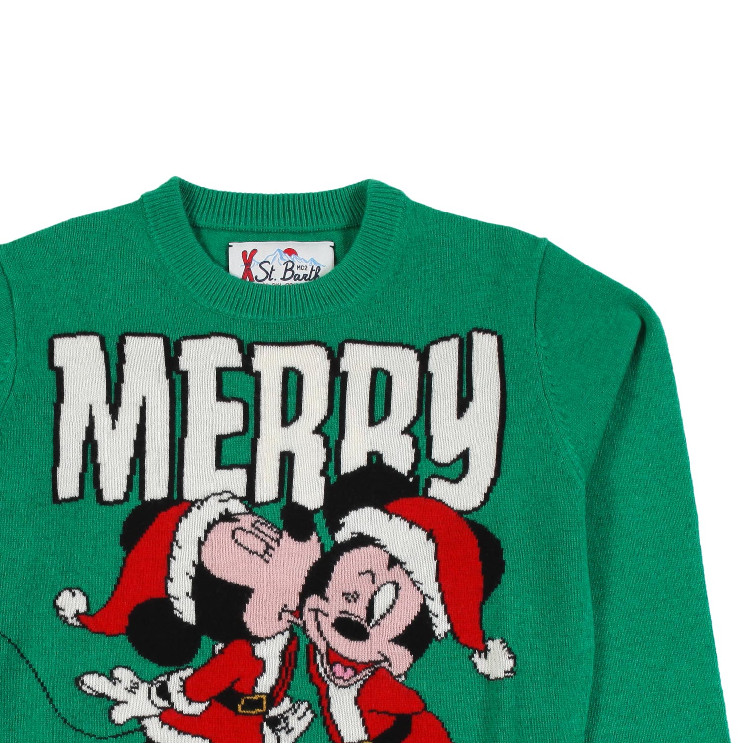 Maglione unisex Mickey e Minnie natalizio verde - annameglio.com abbigliamento moda
