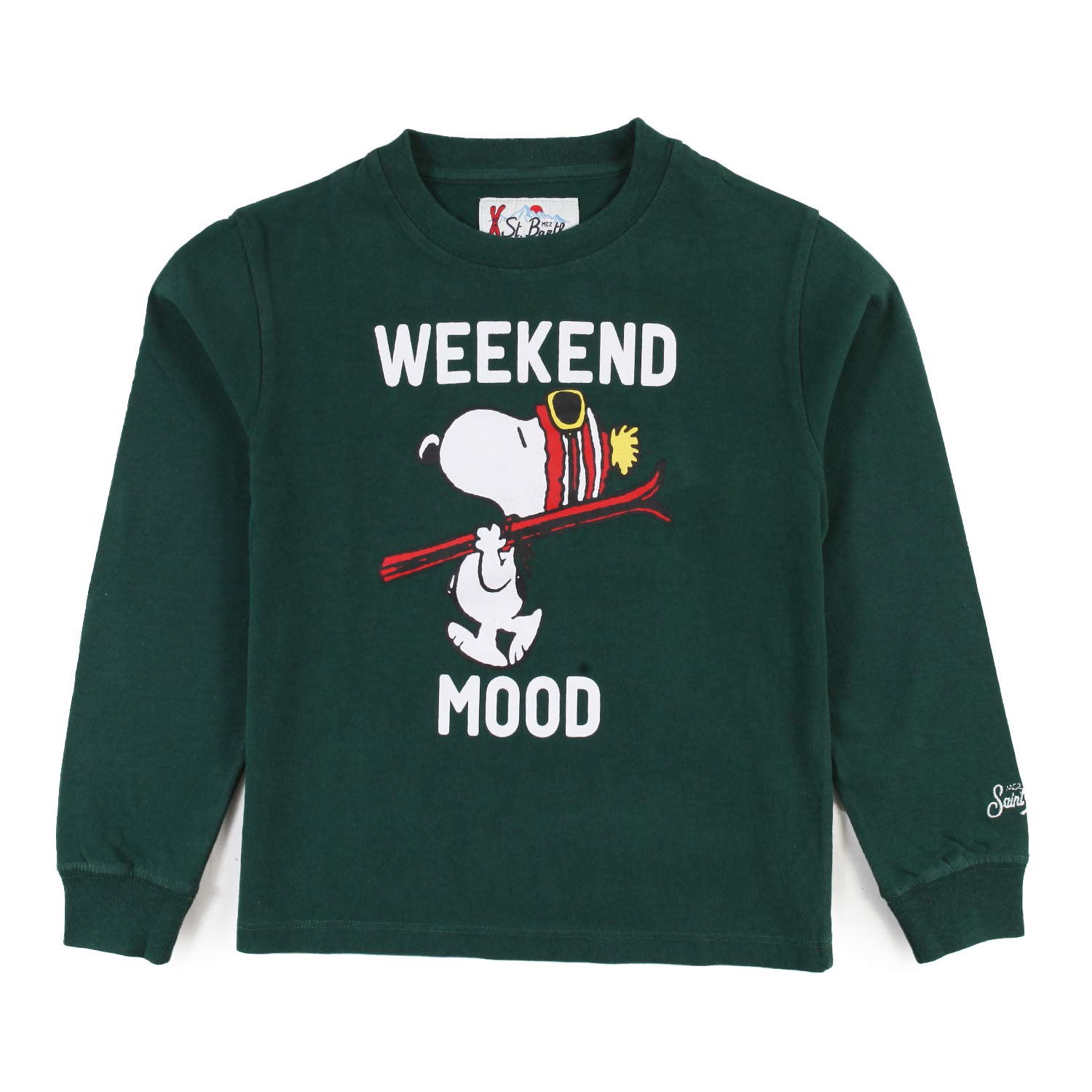 T-shirt MC2 Snoopy Ski verde Bambino e Bambina - annameglio.com abbigliamento moda