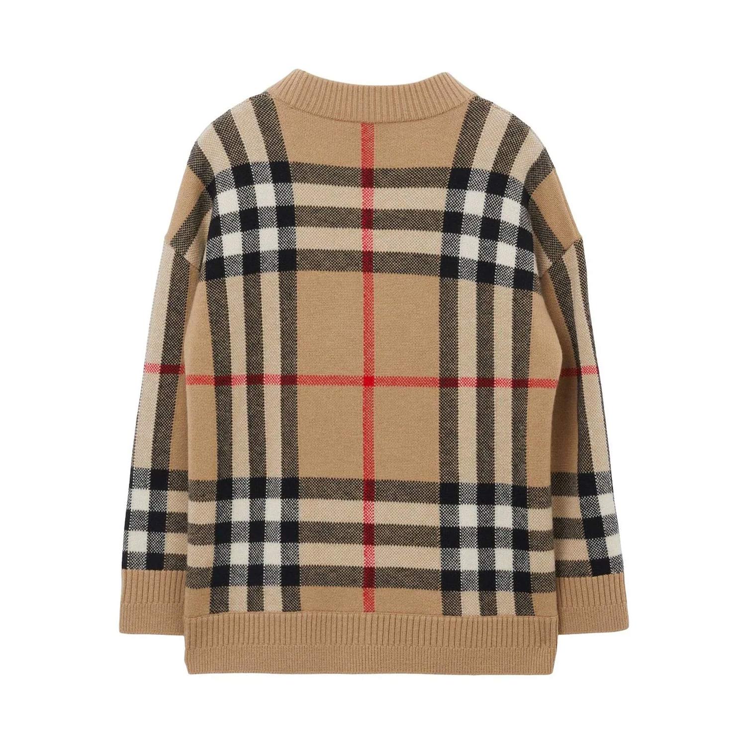 Cardigan in cashmere e lana Check - annameglio.com abbigliamento moda