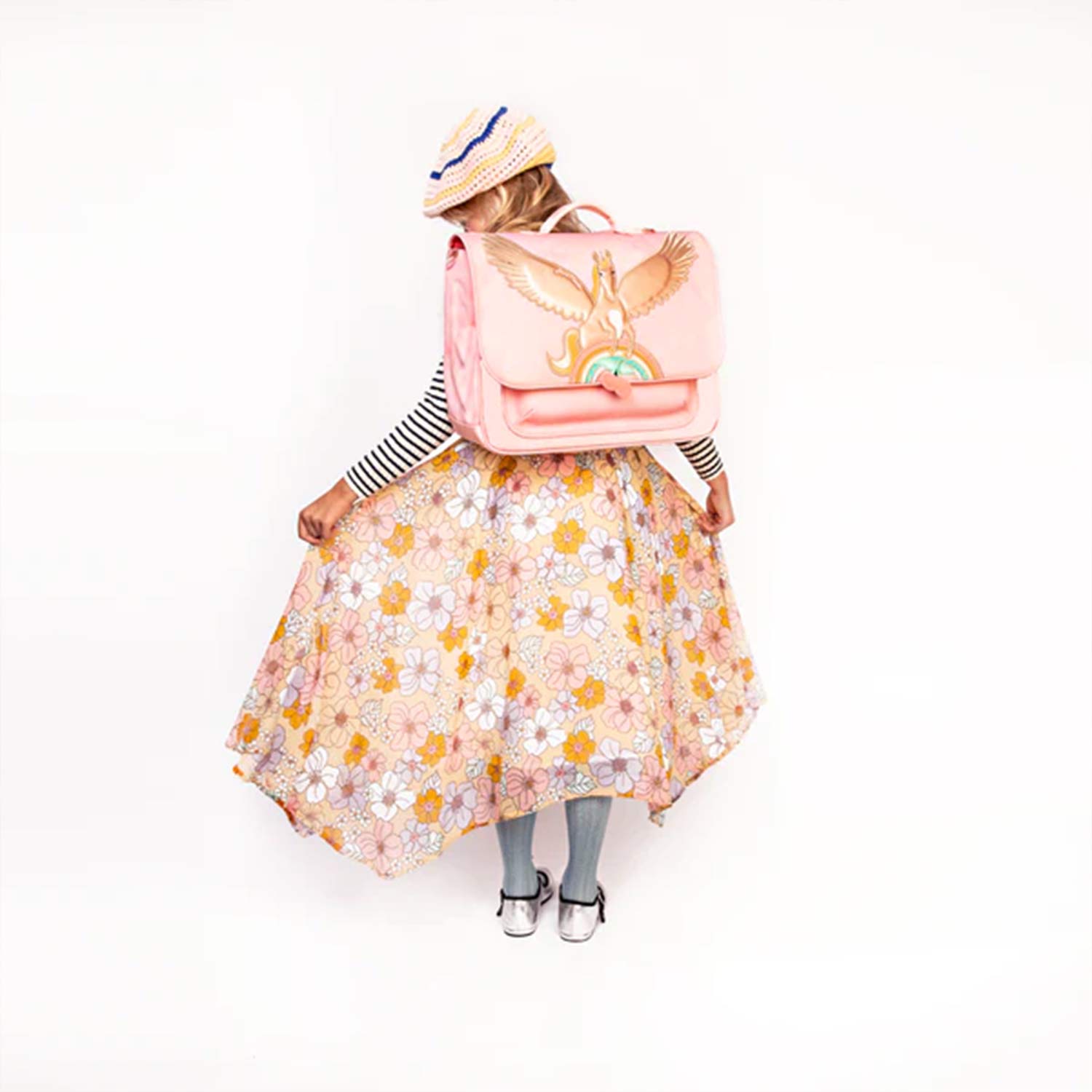 Cartella Pegasus midi rosa Bambina - annameglio.com abbigliamento moda