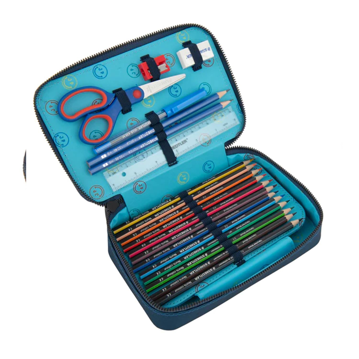 Astuccio Tartans Staedtler blu e multicolor - annameglio.com abbigliamento moda