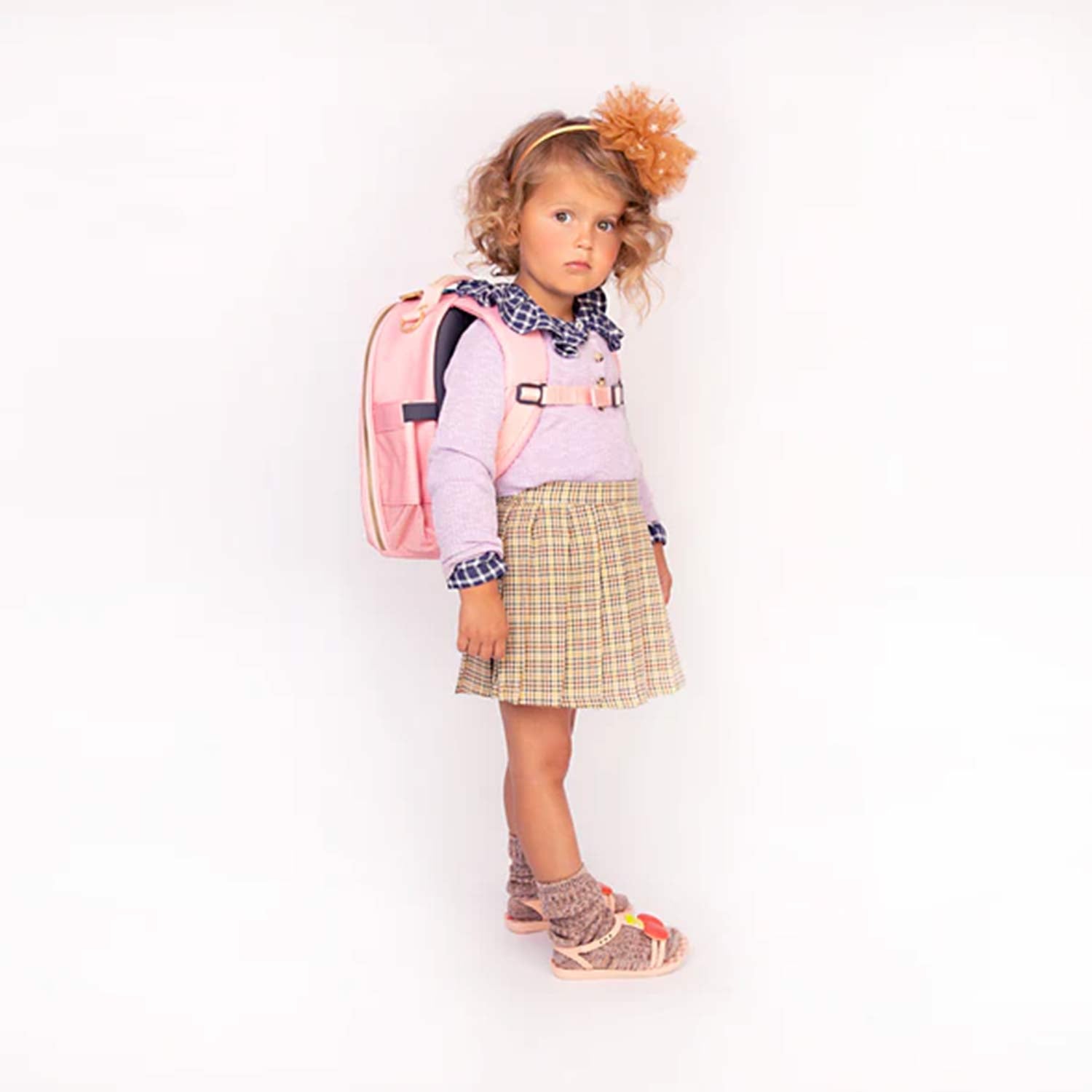 Zaino Ralphie Vichy Love rosa e bianco - annameglio.com abbigliamento moda