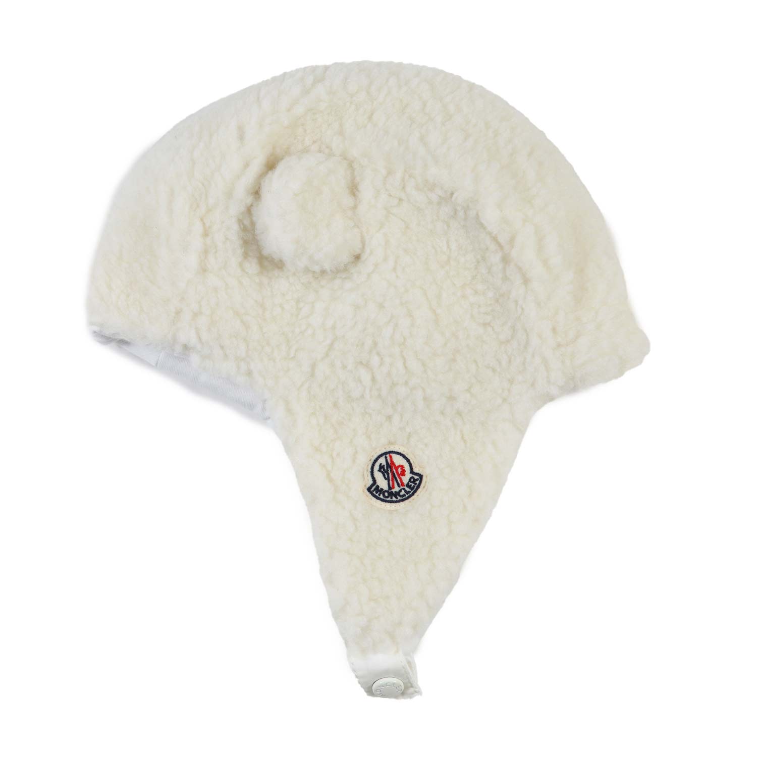 Cappello teddy Moncler bianco panna Baby - annameglio.com abbigliamento moda