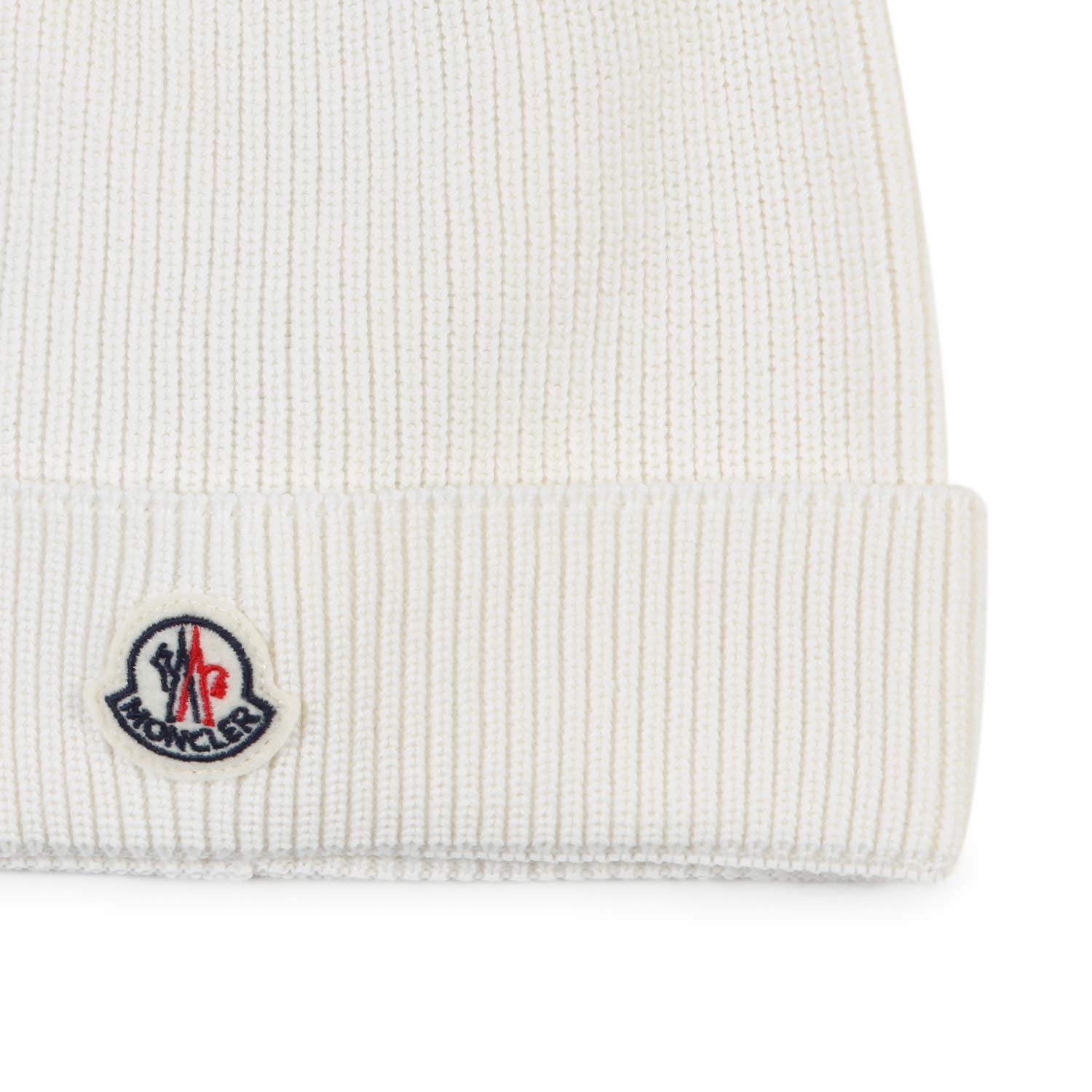 Berretto Moncler bianco panna Bimbo e Bimba - annameglio.com abbigliamento moda