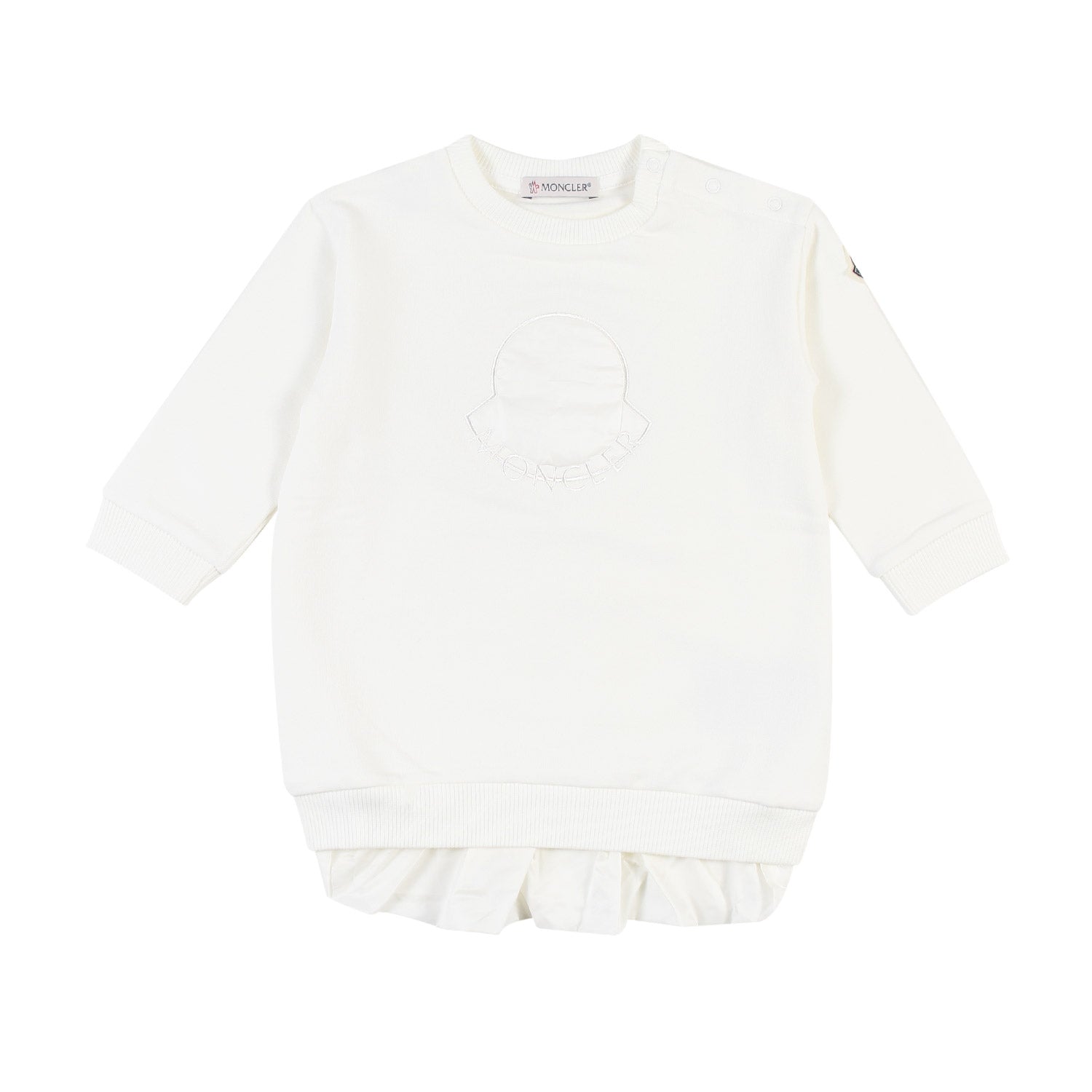 Abito felpa Moncler bianco Bimba e Neonata - annameglio.com abbigliamento moda
