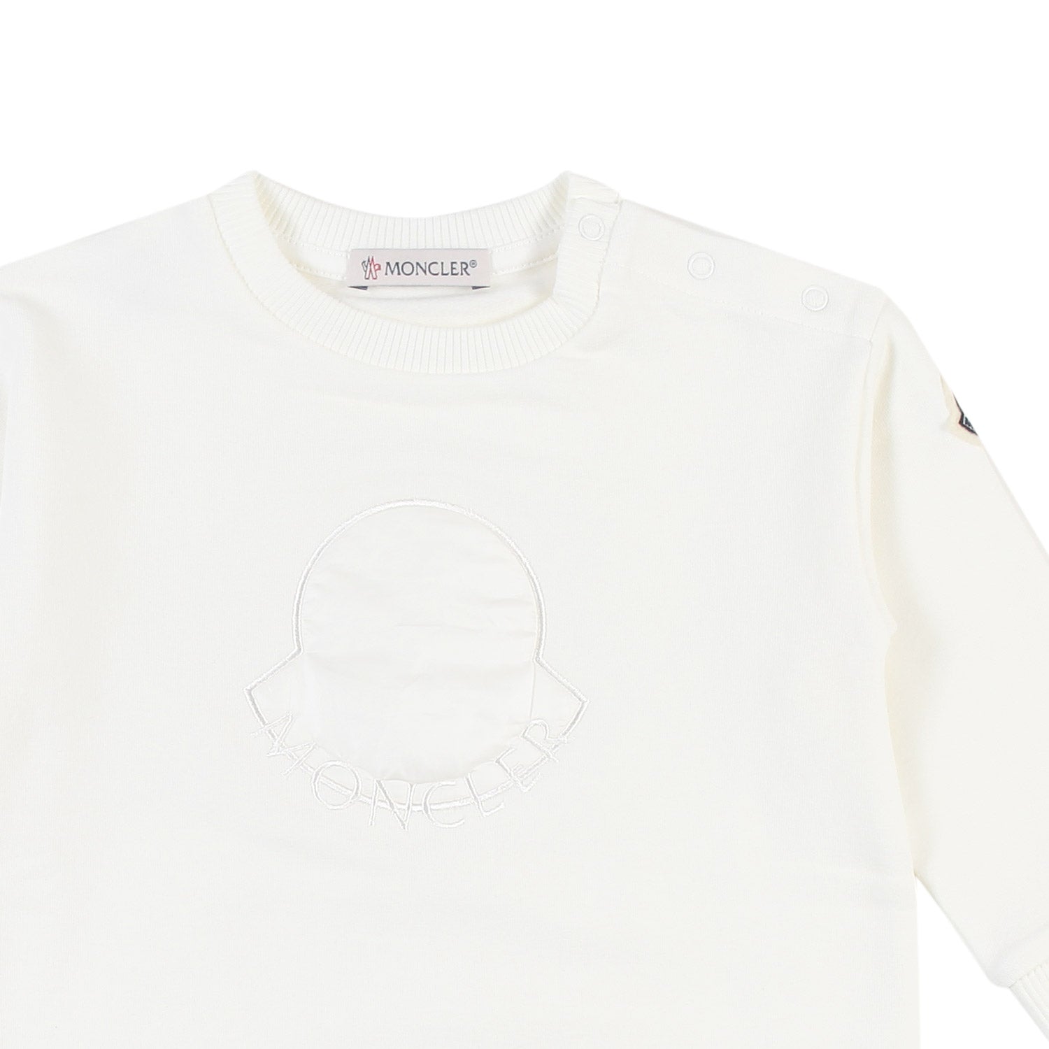 Abito felpa Moncler bianco Bimba e Neonata - annameglio.com abbigliamento moda