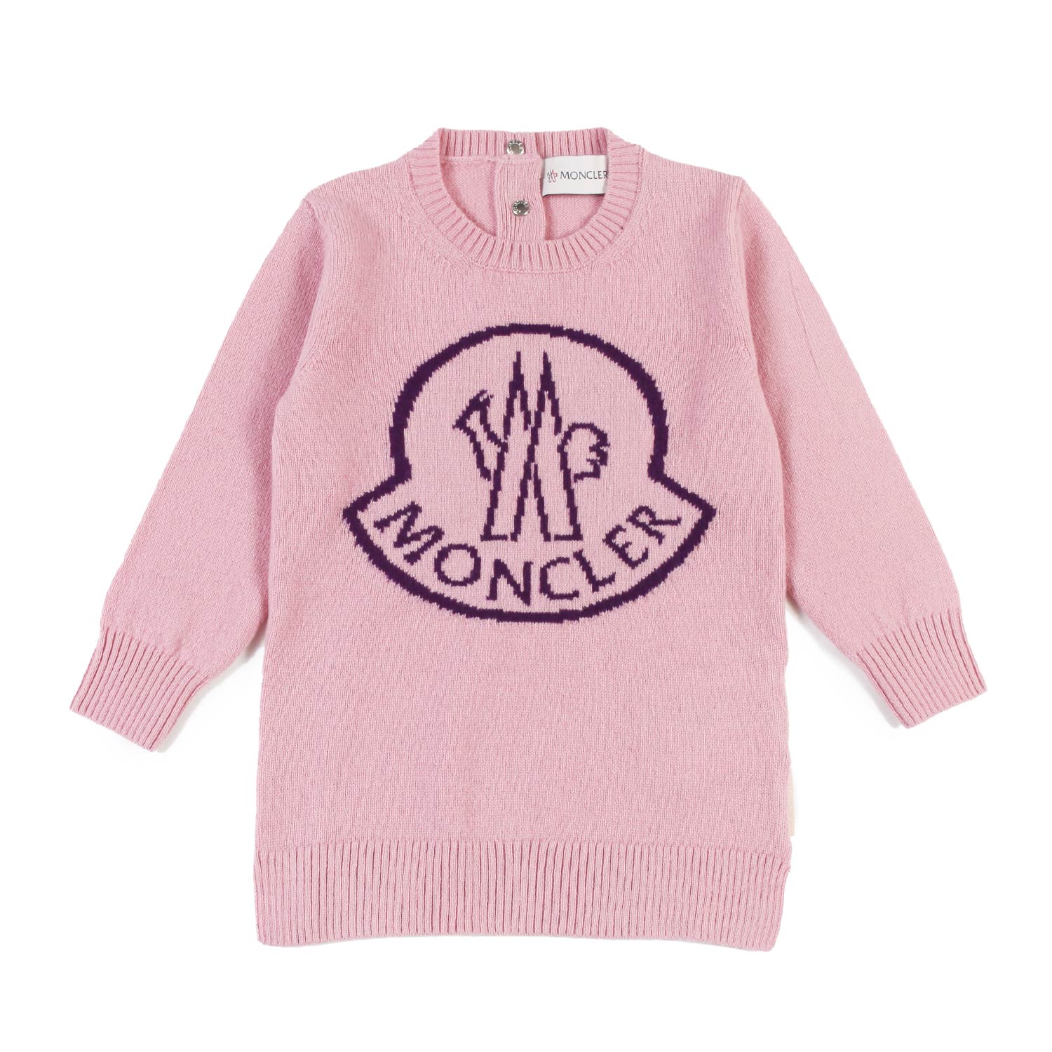 Abito Moncler tricot rosa Bimba e Neonata - annameglio.com abbigliamento moda