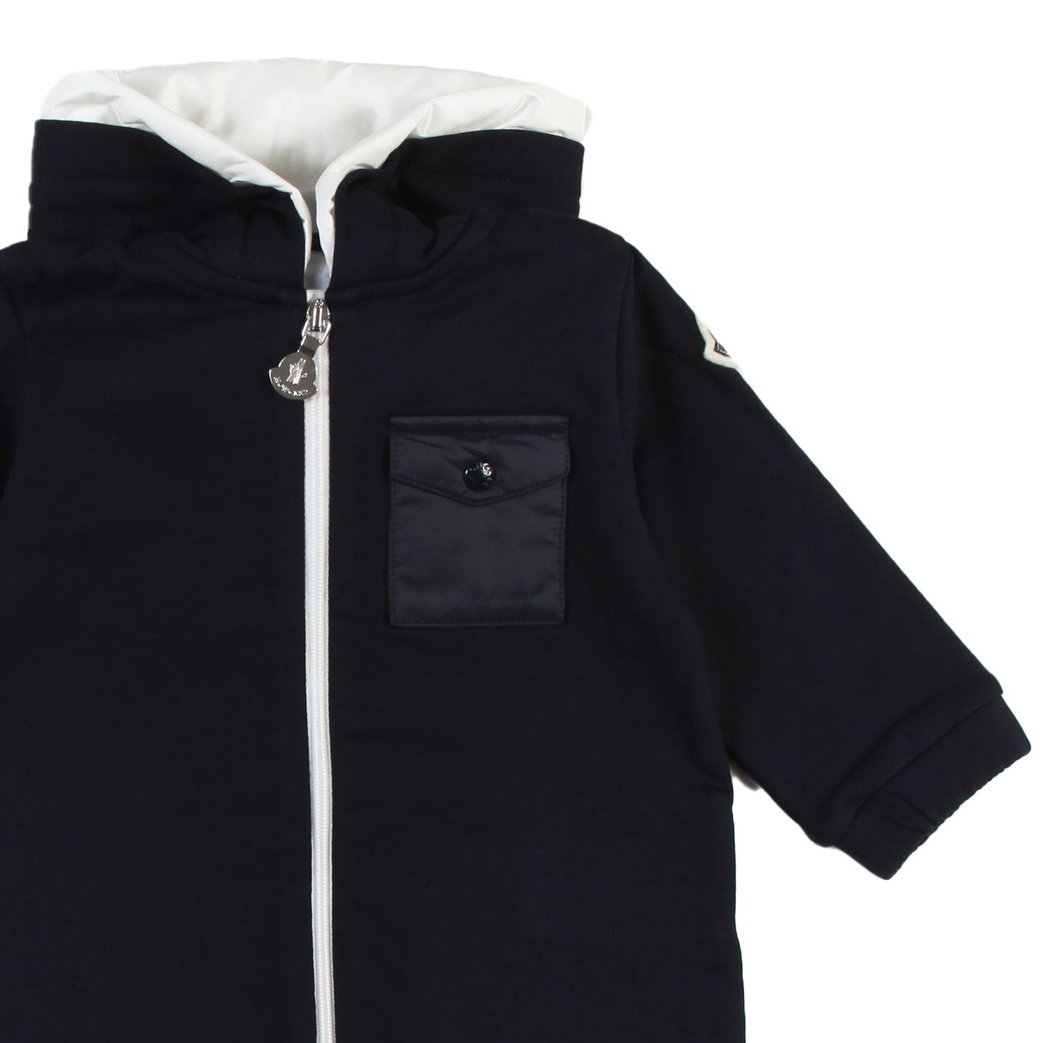 Tutina felpa Moncler blu Bimbo e Bimba - annameglio.com abbigliamento moda