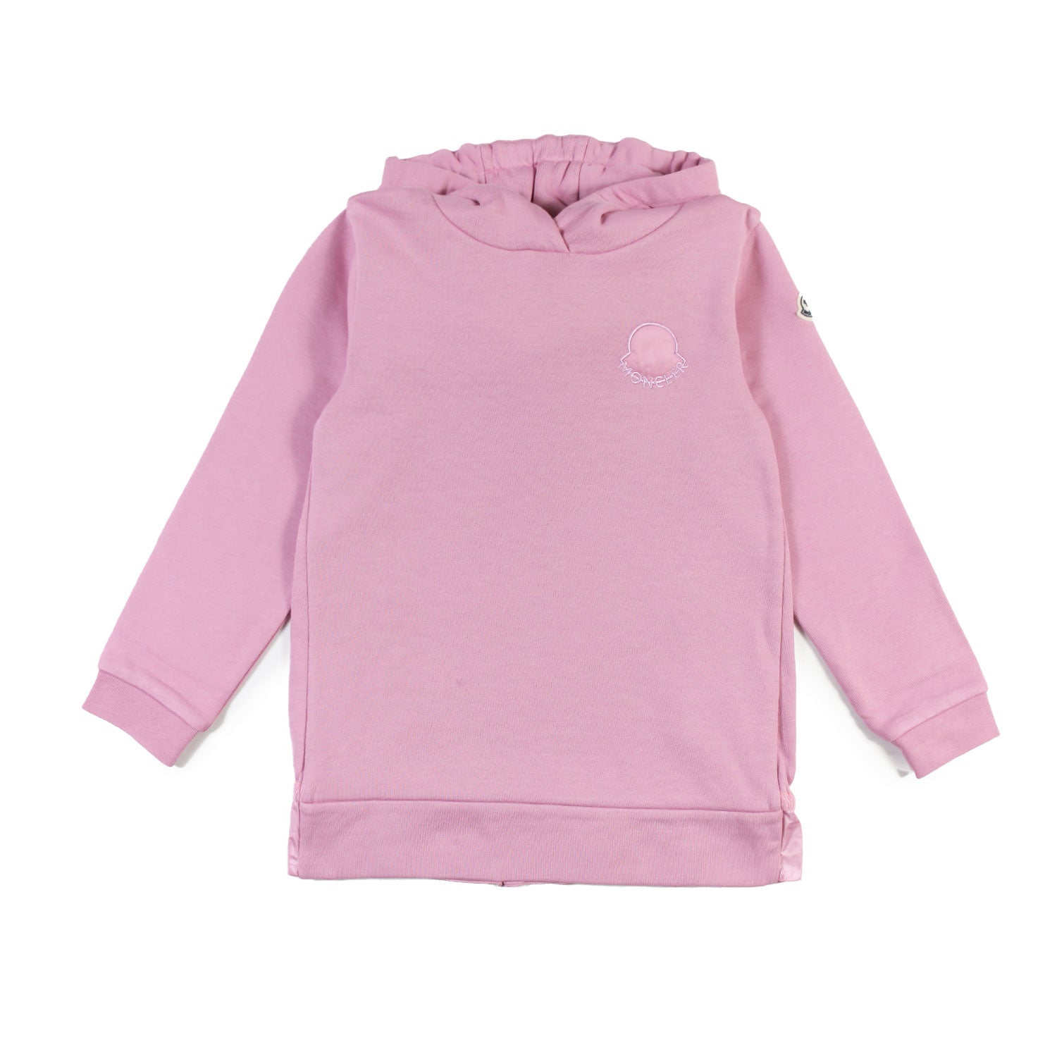 Abito felpa Moncler rosa con cappuccio Bambina - annameglio.com abbigliamento moda