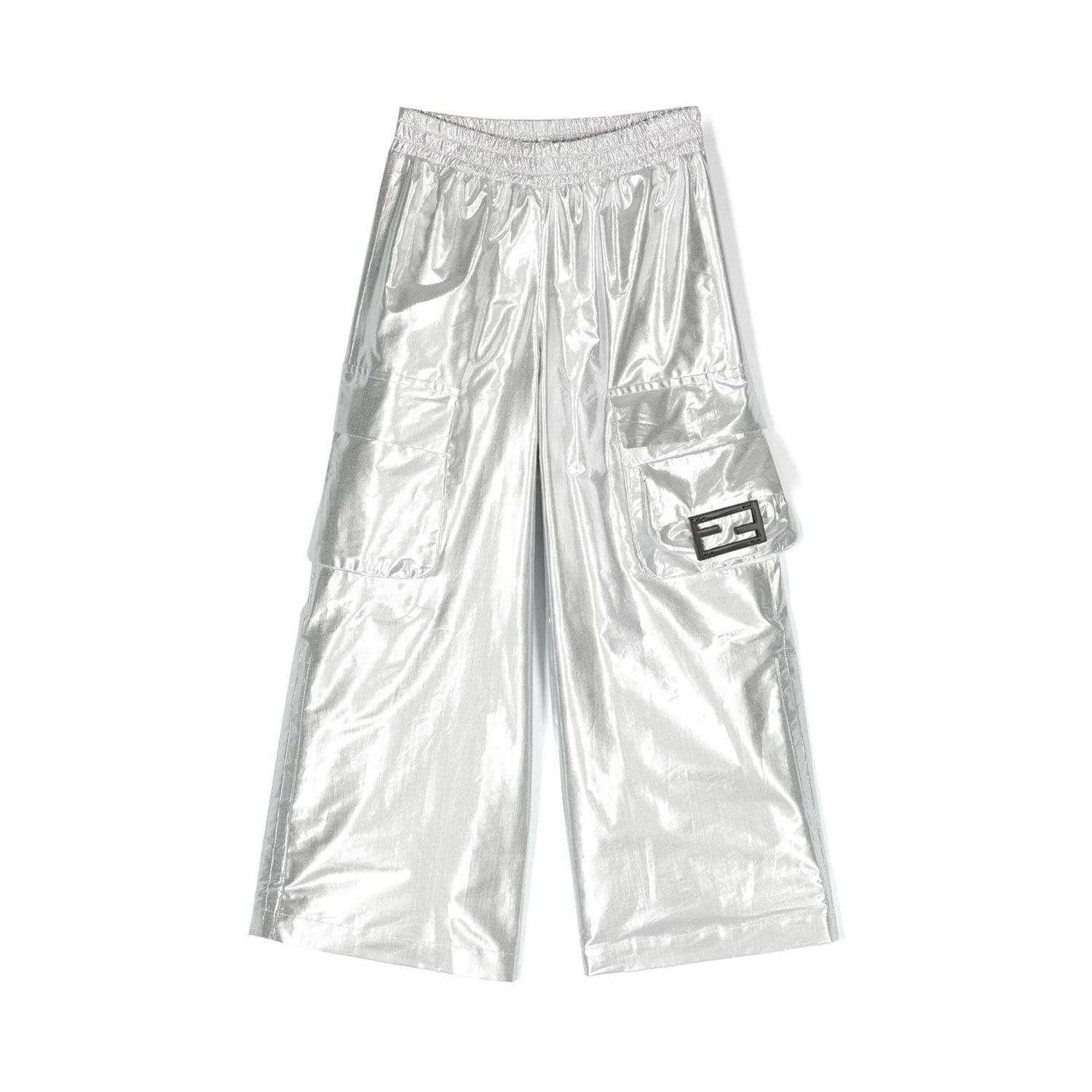 Pantalone largo Fendi argento Bambina e Ragazza - annameglio.com abbigliamento moda