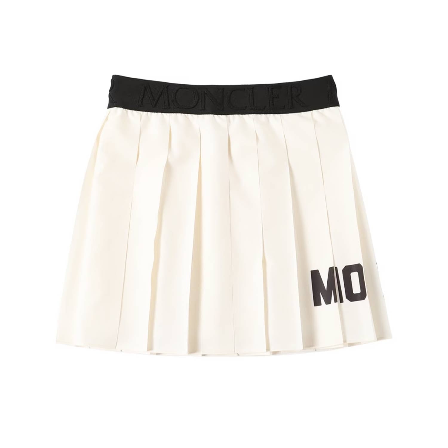 Gonna plissettata Moncler bianco panna Bambina - annameglio.com abbigliamento moda