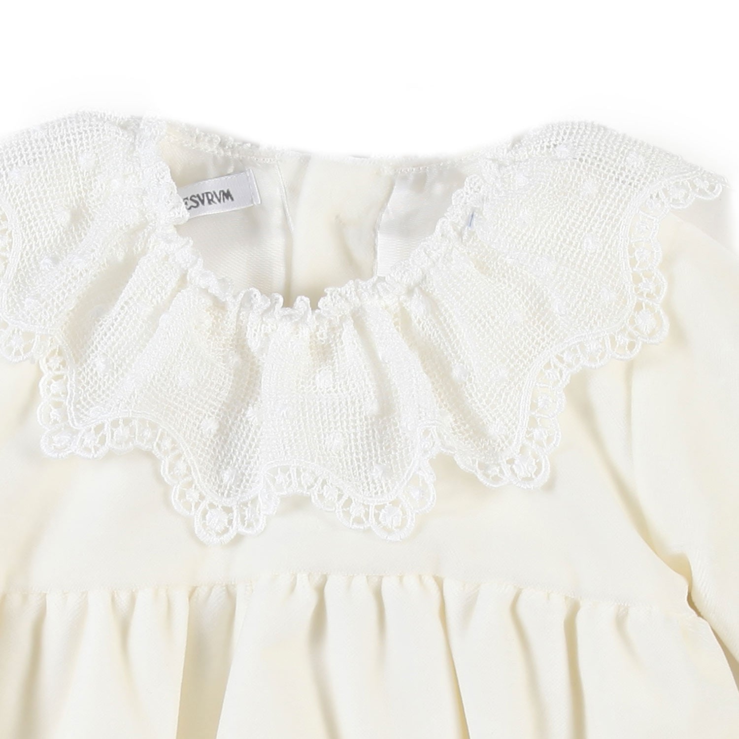 Pagliaccetto bambina con collo macramè - annameglio.com abbigliamento moda